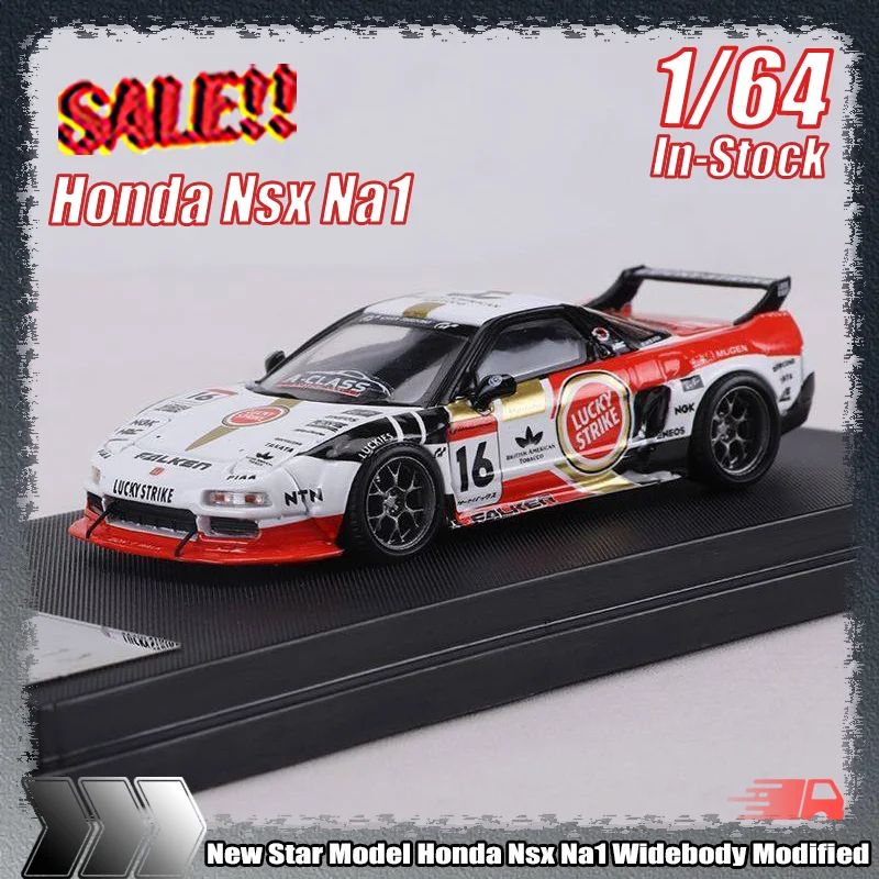 Neues Star-Modell 1:64 Honda Nsx Na1 Widebody Modifiziertes Legierungs-Simulationsmodell Miniatur-Auto Sammlerstück Kinderspielzeug Geschenke Image