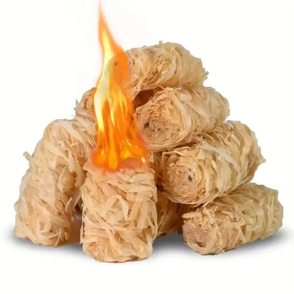 30/100 Stück natürlicher Feueranzünder, Wachsholzstab, geeignet für Kamin, Grill, Ofen, Holzkohleanzündung