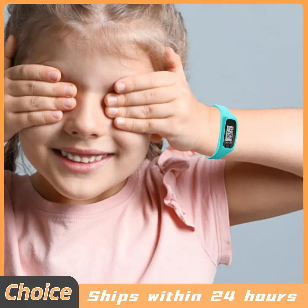 LED-Schrittzähler-Armband, Kalorienzähler, Multifunktions-Schrittzähler für Gehen und Laufen, Fitnessuhr für Outdoor-Sportarten Image