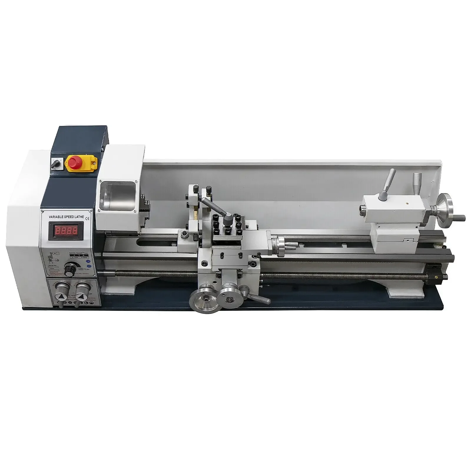 VEVOR Mini-Metalldrehmaschine, bürstenlos oder mit Bürsten, variable Drehzahl, 1200W, 220x600, 220x750, 220x500, 180x350, DIY-Metallbearbeitung Image
