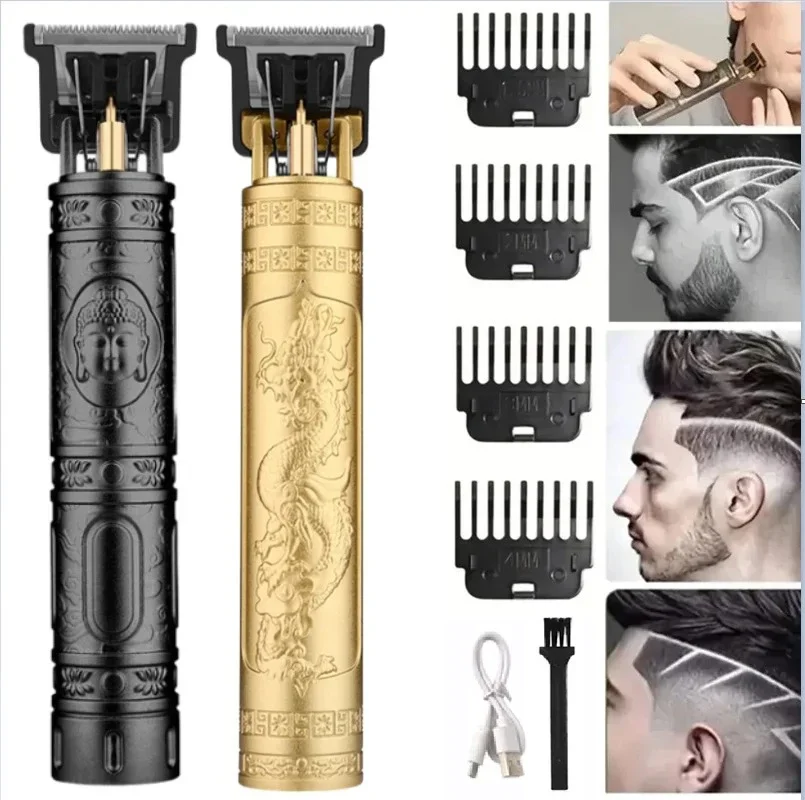 USB Schnelle Lade Haar Trimmer Tragbare Cordless Rasierer Barber Elektrische Haar Schneiden Maschine Vintage Haar Clipper Für Hairdresse Image