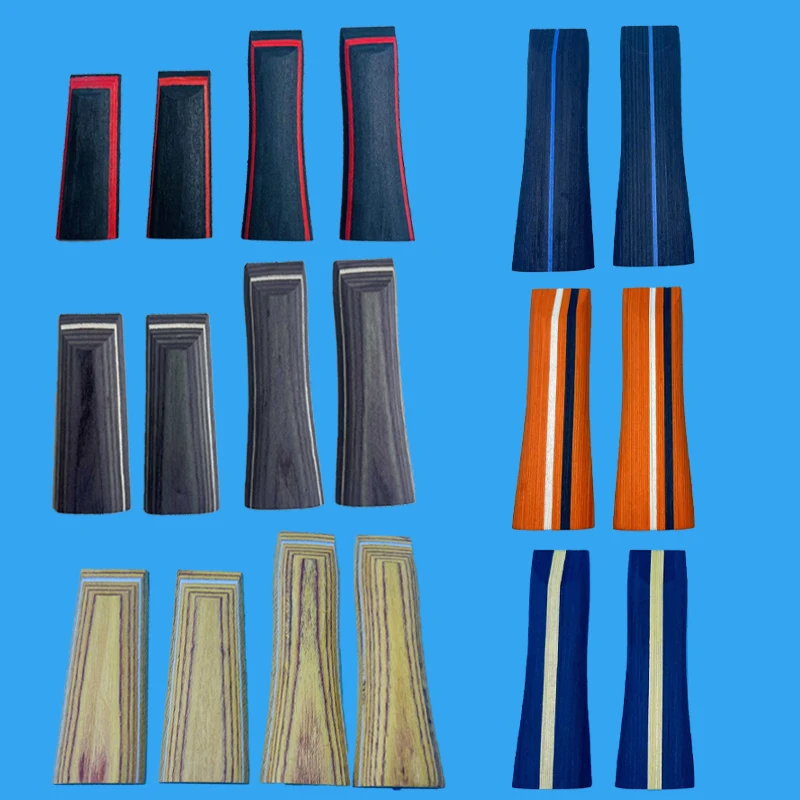 Mehrfarbiger Tischtennisschläger-Griff DIY Anpassbarer Schwarz-Rot Bunter Professioneller Griff für Stift-/Schüttelgriff-Schläger Image