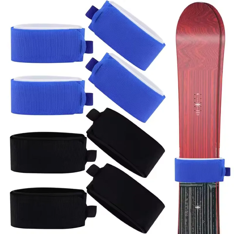 Verstellbare Snowboard-Nylonriemen Ski-Bindungsgurte Snowboard-Befestigungen Zubehör EVA-Schutzpolster Snowboard-Bindungsriemen Image