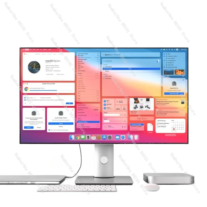 32-Zoll-4K-60-Hz-Desktop-Computermonitor, hochauflösendes IPS5-Design, externer Typc-Bildschirm für Spiele, Mehrzweck-Arbeitsspiele Image