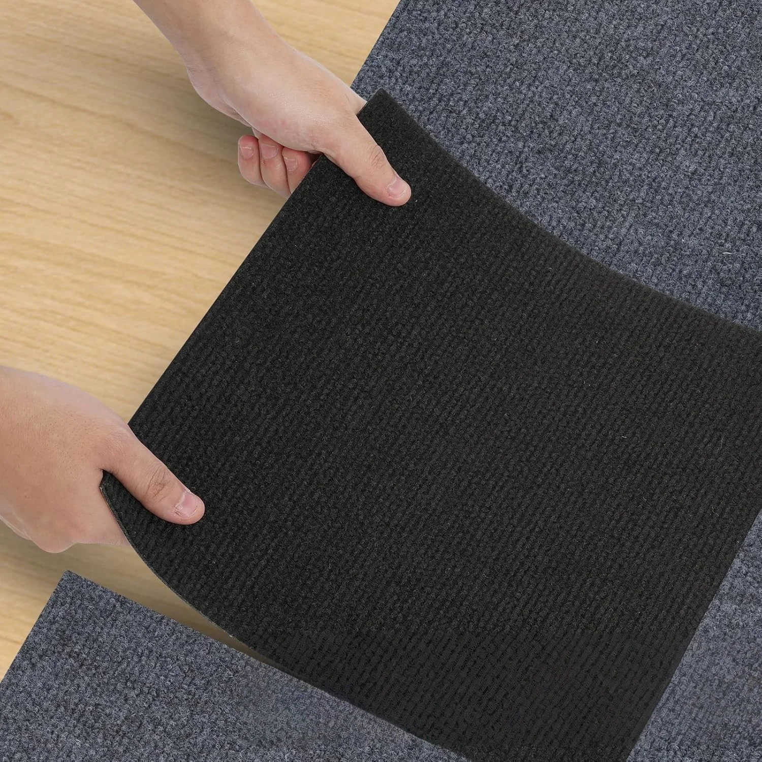 10 Stück 30x30cm Selbstklebende Teppichfliesen Aufkleber Quadratische Teppiche Abziehen und Aufkleben Matte DIY Bodenbelag für Schlafzimmer Heimdekoration