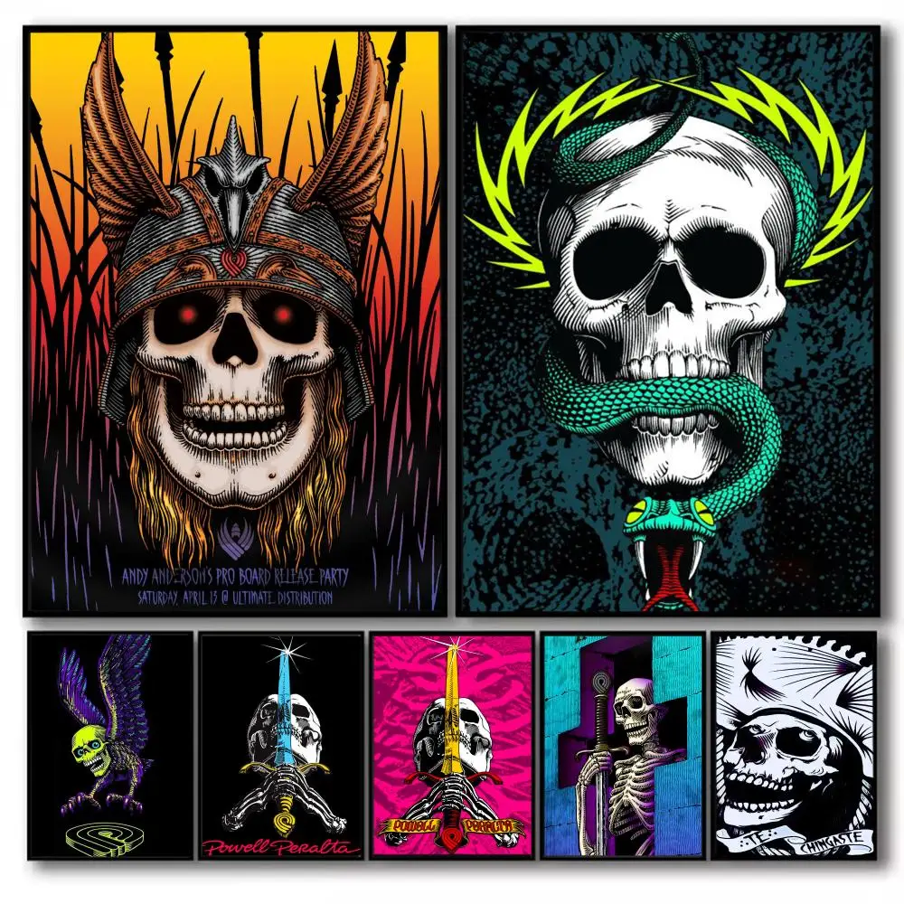 Cooles P-Powell P-PeraltaS Poster, perfekter Weltraum-Aufkleber, selbstklebend, für Büro, Heimkino, Wandkunst, Dekor, ausgefallenes Geschenk