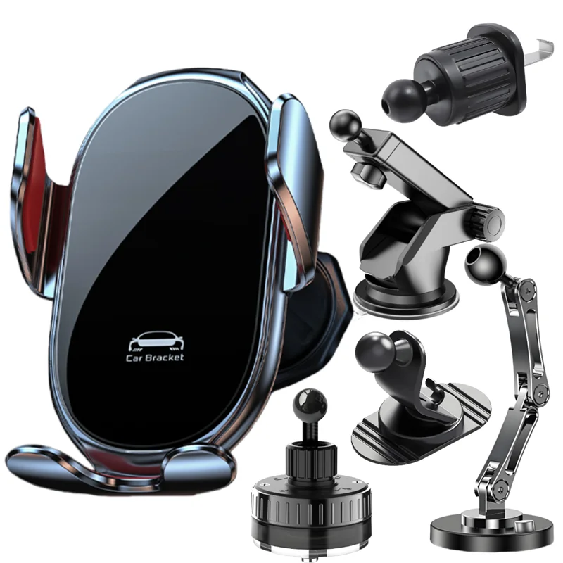 Universelle Auto-Handyhalterung mit Ladefunktion 360° ° Drehbare Einhandhalterung für Samsung S25 S24 S23 iPhone 17 16 15 14 13 12 11 Image