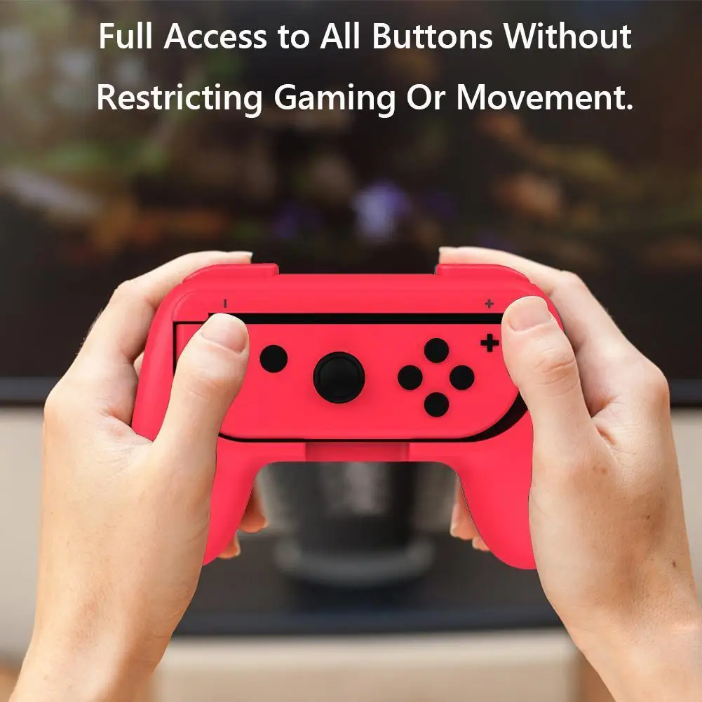 1 Paar Gamepad-Griffe für Spielkonsolen, Komfortable Links-Rechts-Griffe für Nintendo Switch Joy-Con Image