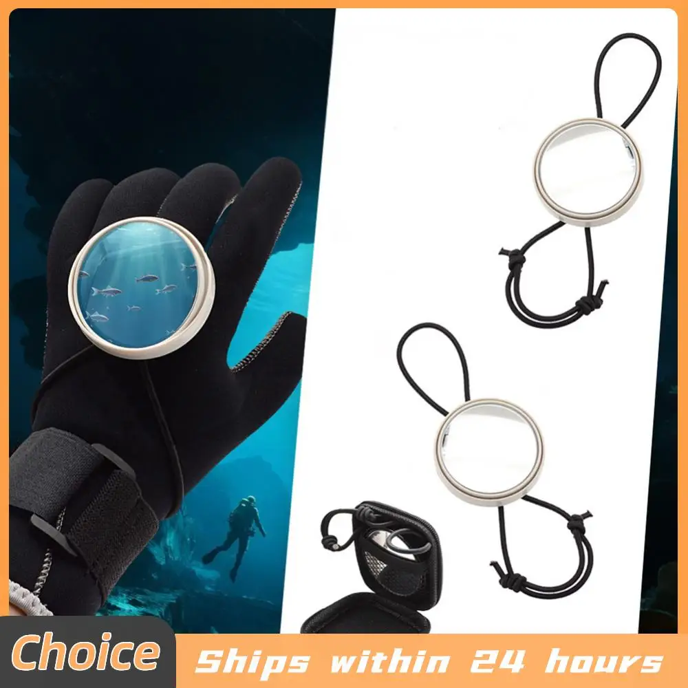 Unterwasser-Spiegel mit Verstellbarem Winkel, Langlebig und Sicher für Taucher, Runder Konvexer Beobachtungsspiegel zum Tauchen Image