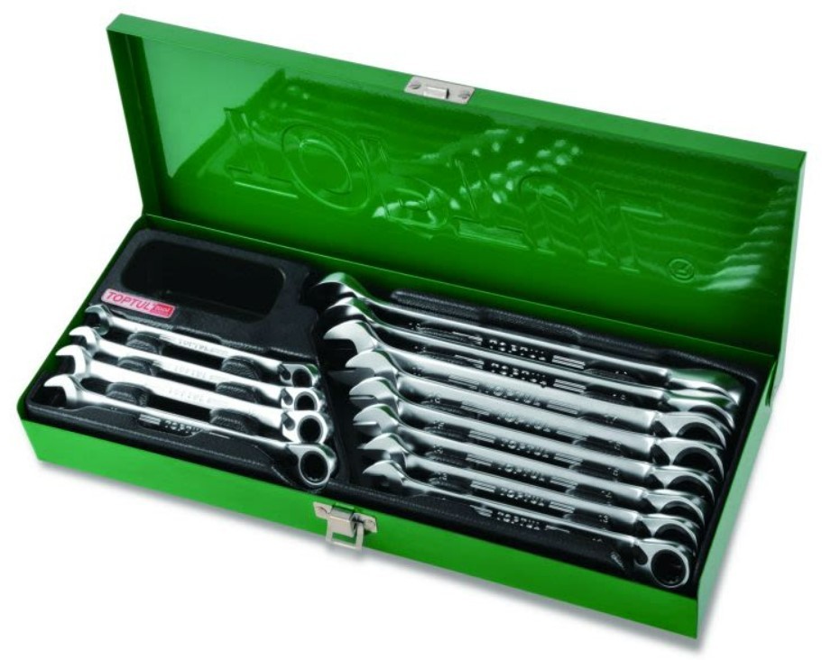 TOPTUL Ratschen-Ringgabelschlüsselsatz GAAD1205 Image