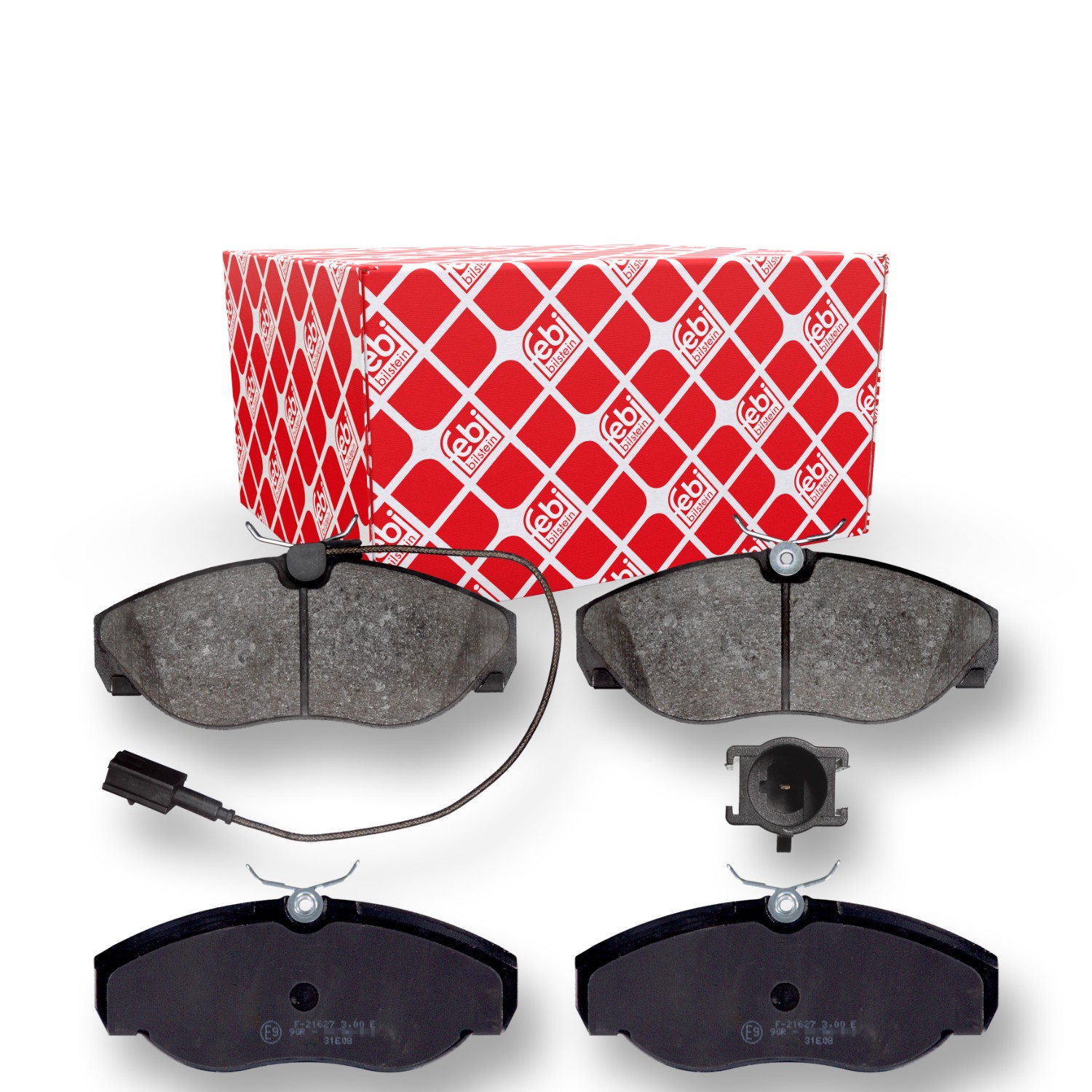 FEBI BILSTEIN Bremsbelagsatz FIAT,PEUGEOT,CITROËN 16391 77362235,9948626,425224 425226,425455,71770982 Image