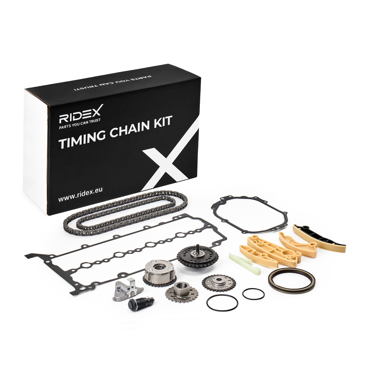 RIDEX Steuerkettensatz LAND ROVER,JAGUAR 1389T3201 JDE39110,JDE40592,JDE40593 LR073764,JDE39113,JDE40539,G4D36M288BB,LR073745,LR084288,LR132675 Image