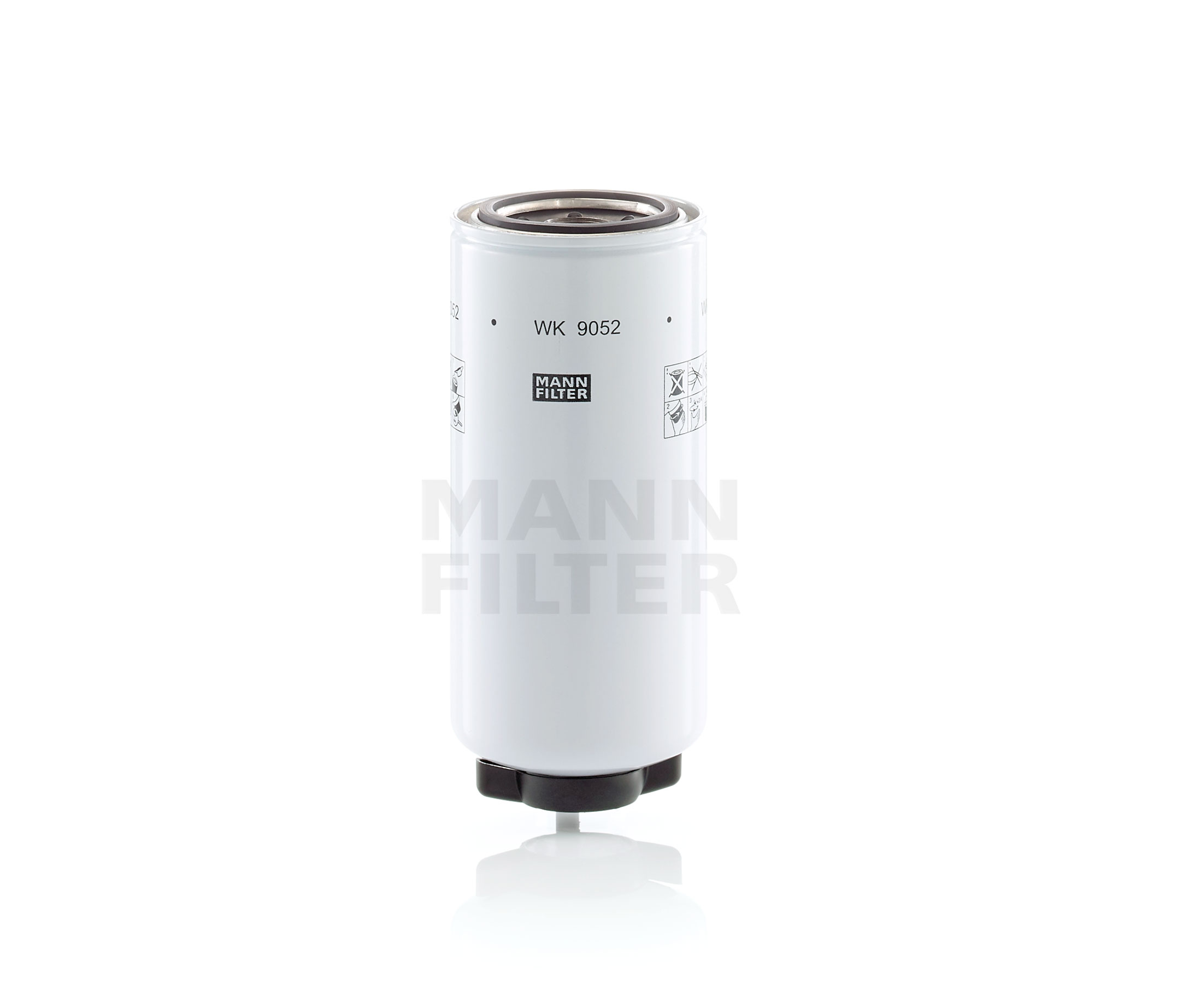MANN-FILTER Kraftstofffilter WK 9052 x VA32G6200100,VA32G6200100T,YN02PU1004S002 Leitungsfilter,Spritfilter 3355903,3355904,11na71001,RE61554,47555456 Image