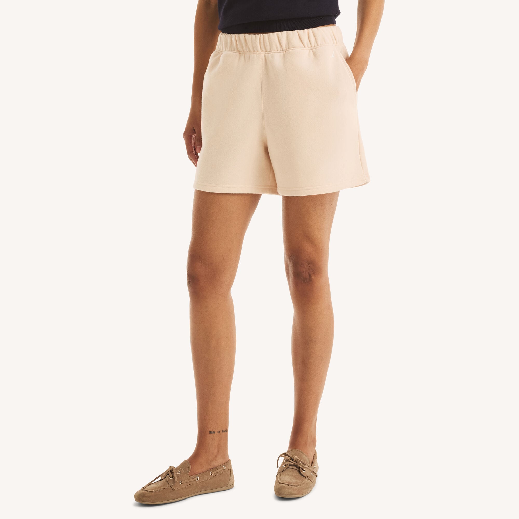 Nautica Women's Fleece Short 139 (Abalone Heather), XL