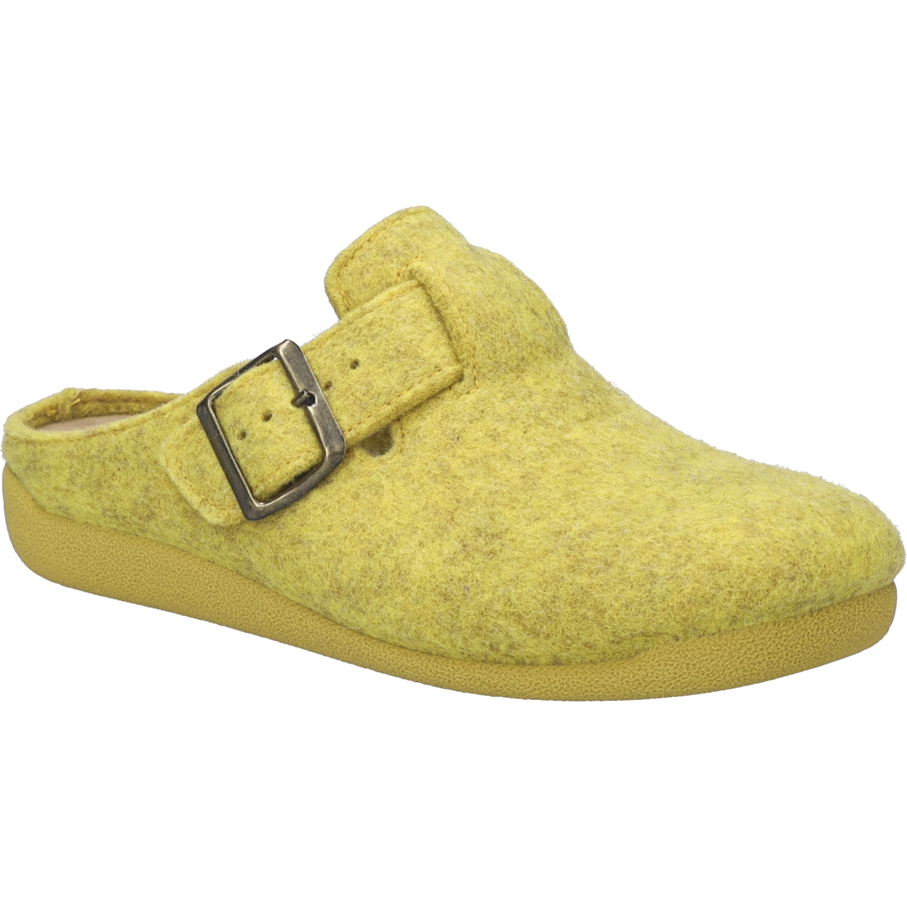 Hausschuh JOSEF SEIBEL "Cara 01, gelb", Damen, Gr. 38, gelb, Obermaterial: 100% Textilmaterial TEXMAT., Schuhe Hausschuh