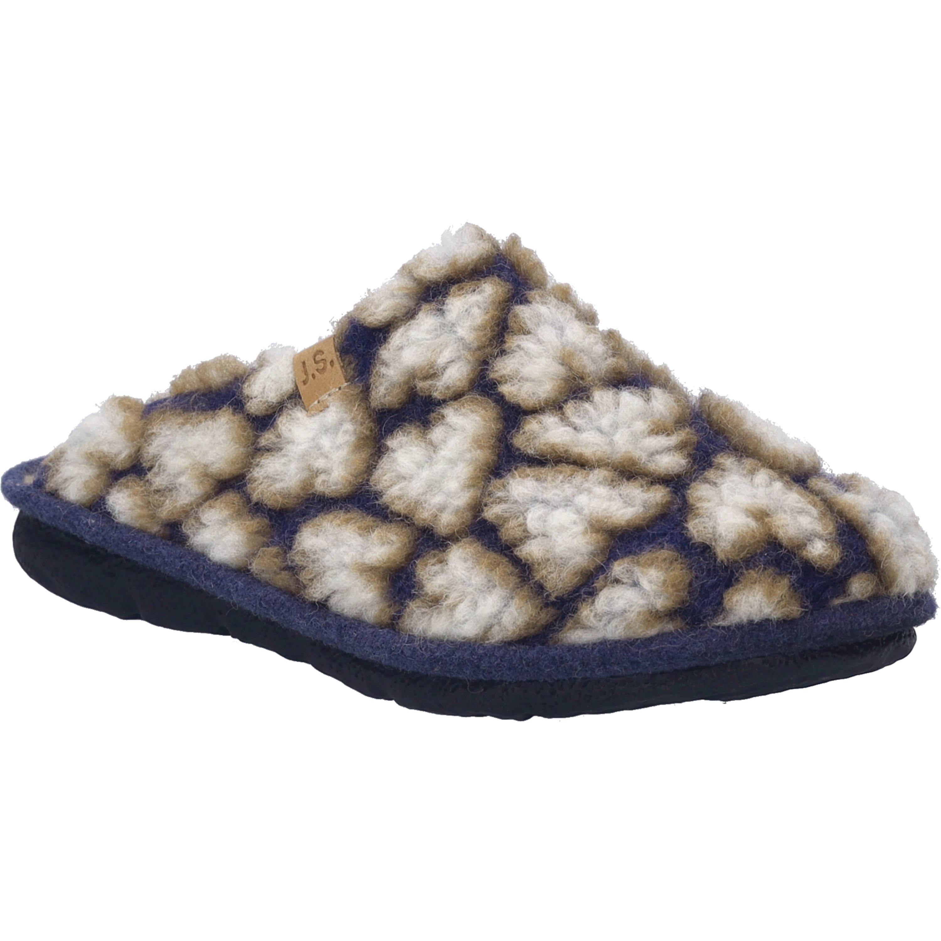 Hausschuh JOSEF SEIBEL "Lille 09, beige-multi", Damen, Gr. 40, beige (beige, multi), Obermaterial: 80% Rindsleder Leather cow. 20% Textilmaterial TEXMAT., Schuhe Hausschuh