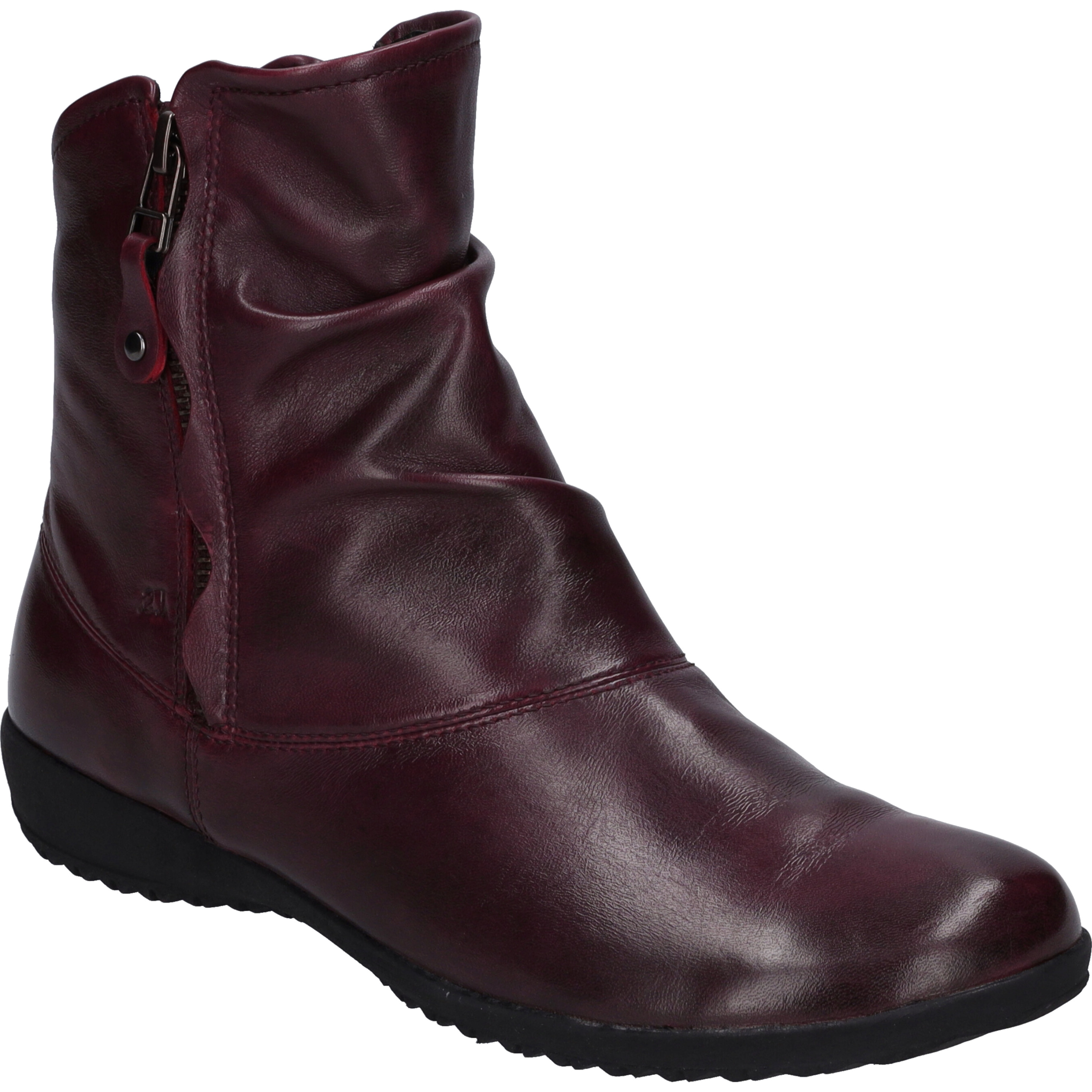 Stiefelette JOSEF SEIBEL "Naly 24, amarena", Damen, Gr. 37, rot (amarena), Obermaterial: 100% Rindsleder Leather cow., Schuhe Stiefelette