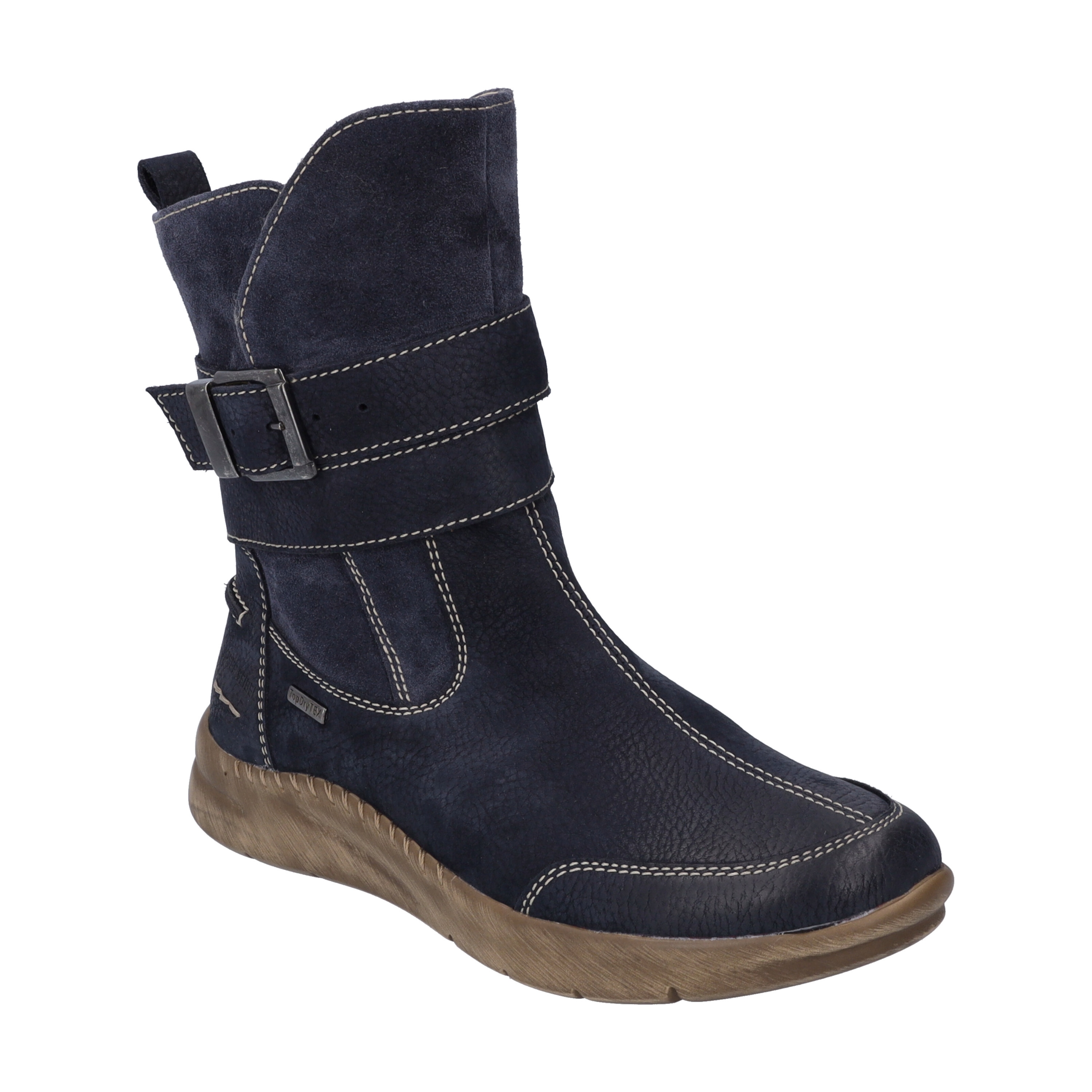 Stiefel JOSEF SEIBEL "Conny 54, ocean", Damen, Gr. 38, blau (ocean), Obermaterial: 100% Rindsleder Leather cow., Schuhe Stiefel