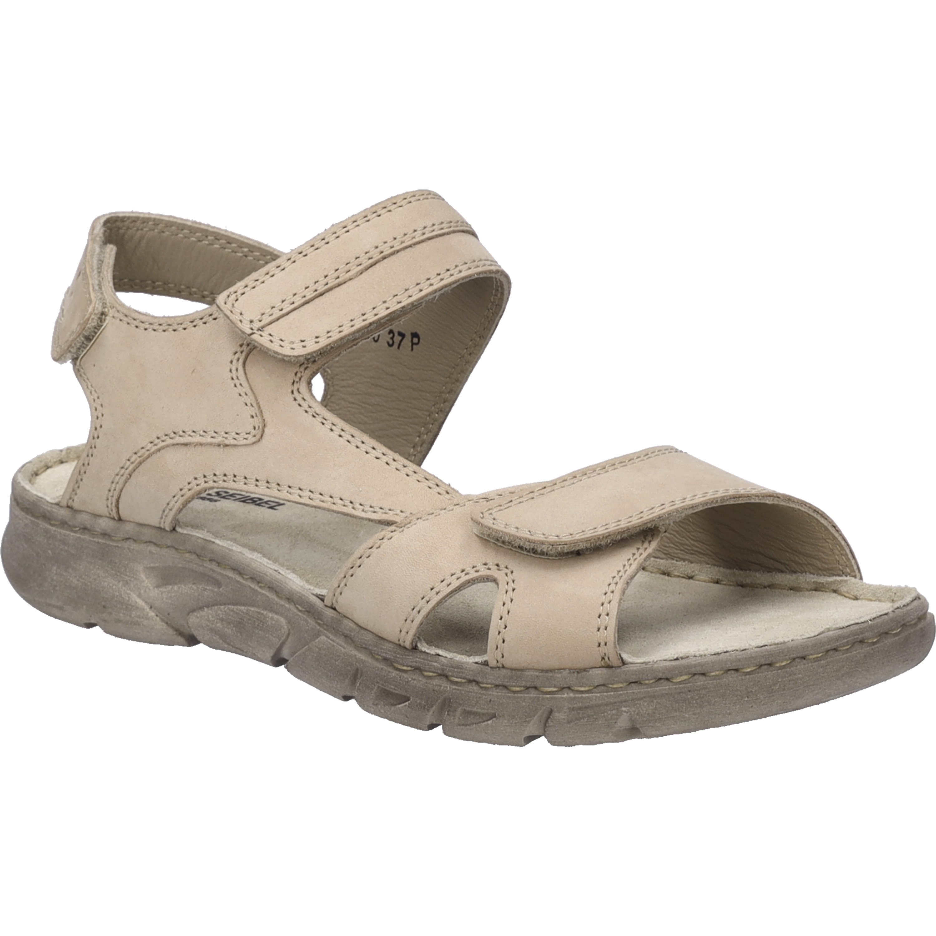 Sandale JOSEF SEIBEL "Brenda 03, beige", Damen, Gr. 38, beige, Obermaterial: 100% Rindsleder Leather cow., Schuhe Sandale