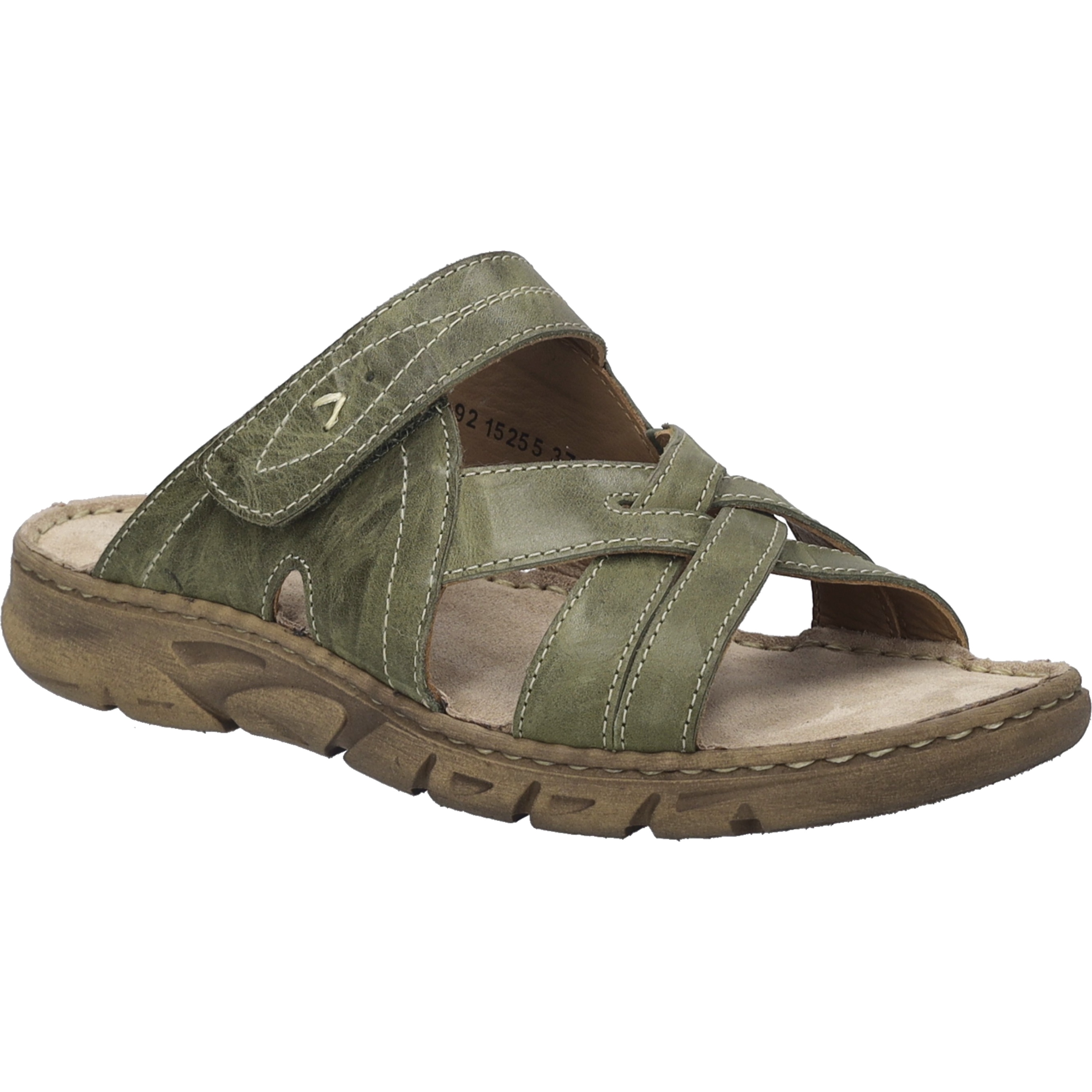 Sandale JOSEF SEIBEL "Brenda 10, khaki", Damen, Gr. 45, grün (khaki), Obermaterial: 100% Rindsleder Leather cow., Schuhe Sandale