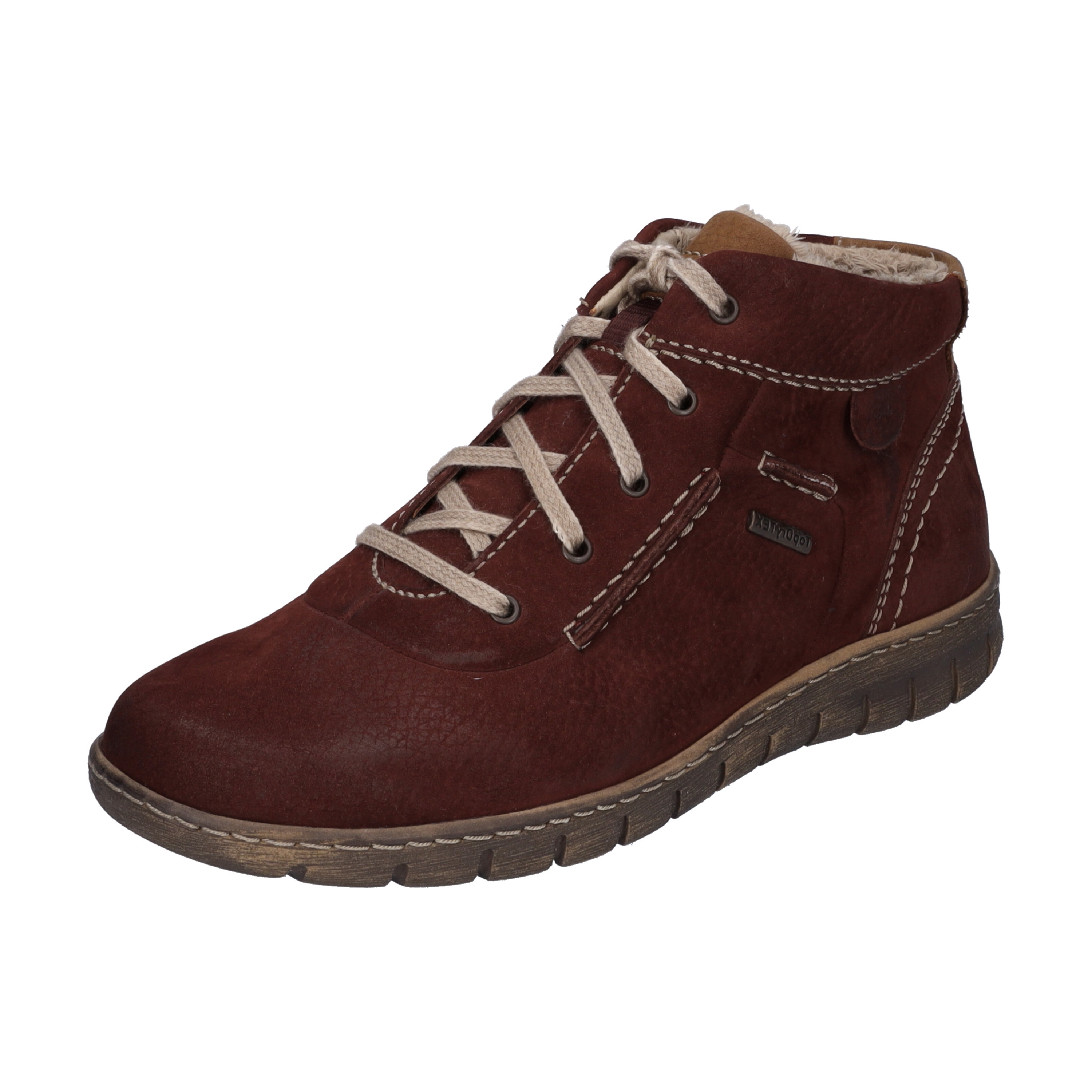 Stiefelette JOSEF SEIBEL "Steffi 53, bordo", Damen, Gr. 42, rot (bordo), Obermaterial: 100% Rindsleder Leather cow., Schuhe Stiefelette
