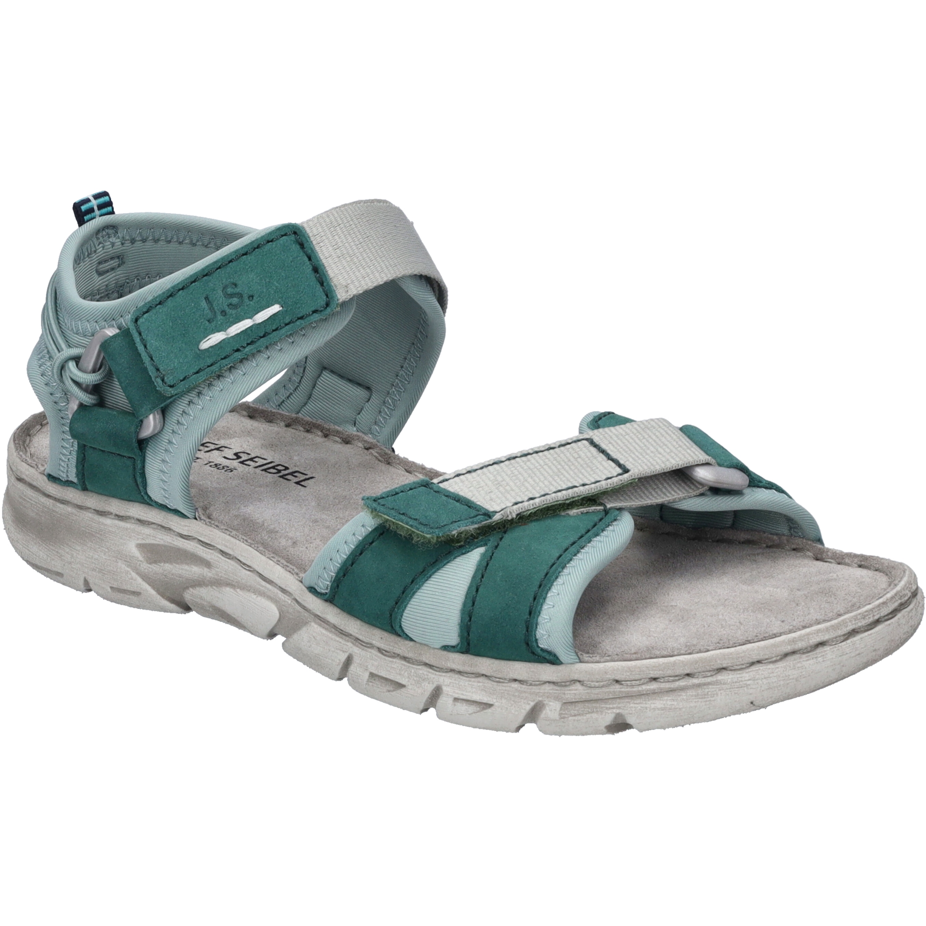 Sandale JOSEF SEIBEL "Brenda 04, tanne-multi", Damen, Gr. 41, braun (tanne, multi), Obermaterial: 80% Rindsleder Leather cow. 20% Textilmaterial TEXMAT., Schuhe Sandale