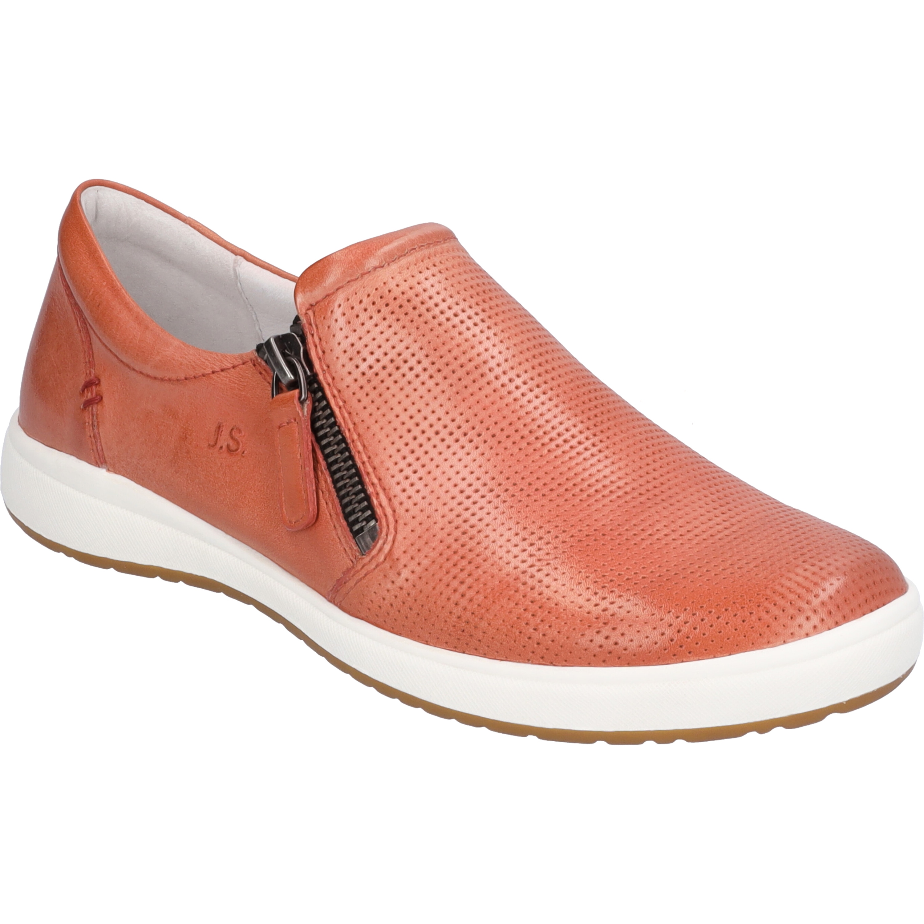 Slipper JOSEF SEIBEL "Caren 22, lachs", Damen, Gr. 39, orange (lachs), Obermaterial: 100% Rindsleder Leather cow., Schuhe Slipper