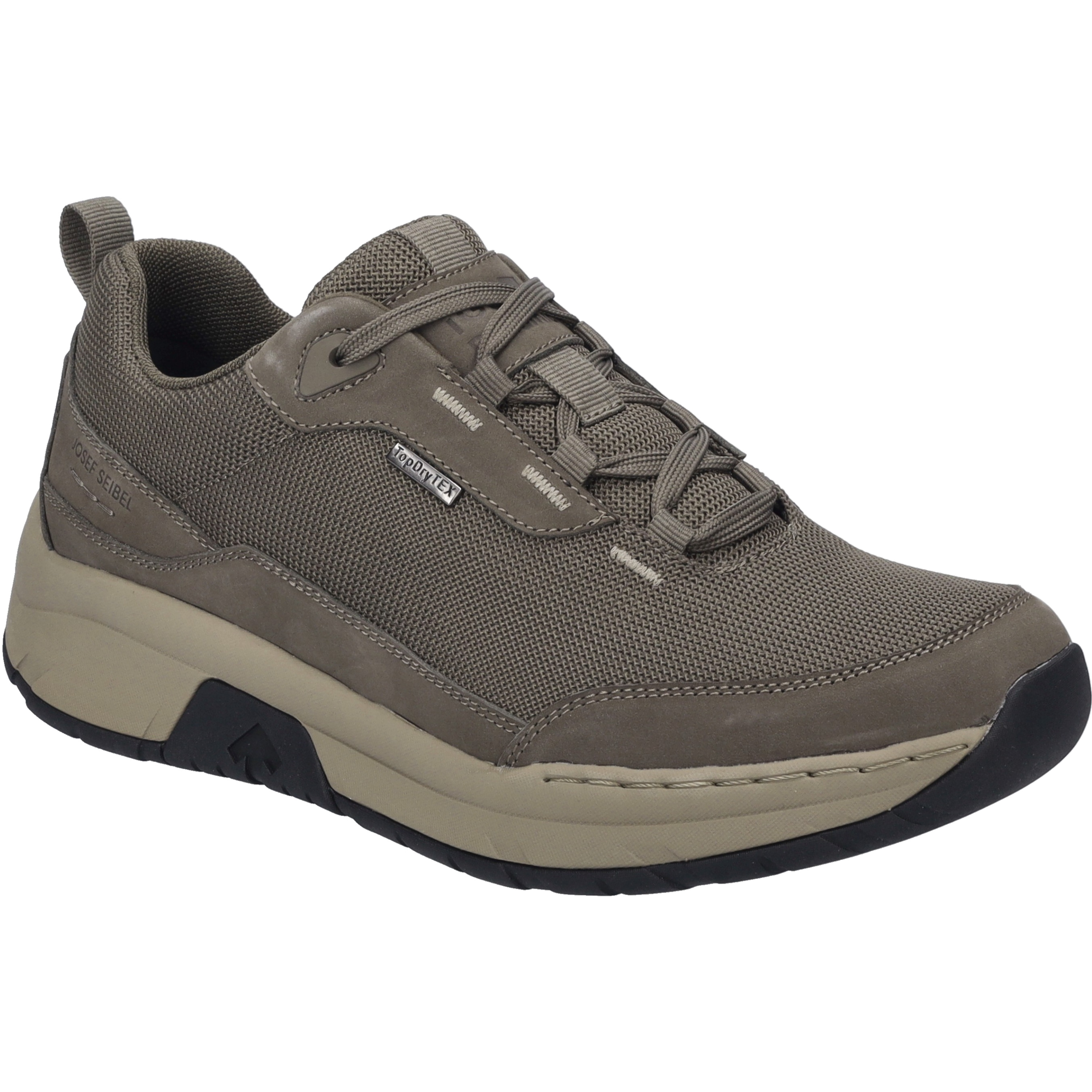 Sneaker JOSEF SEIBEL "Mitchell 53, taupe", Herren, Gr. 40, grau (taupe), Obermaterial: 80% Rindsleder Leather cow. 20% Textilmaterial TEXMAT., Schuhe Sneaker
