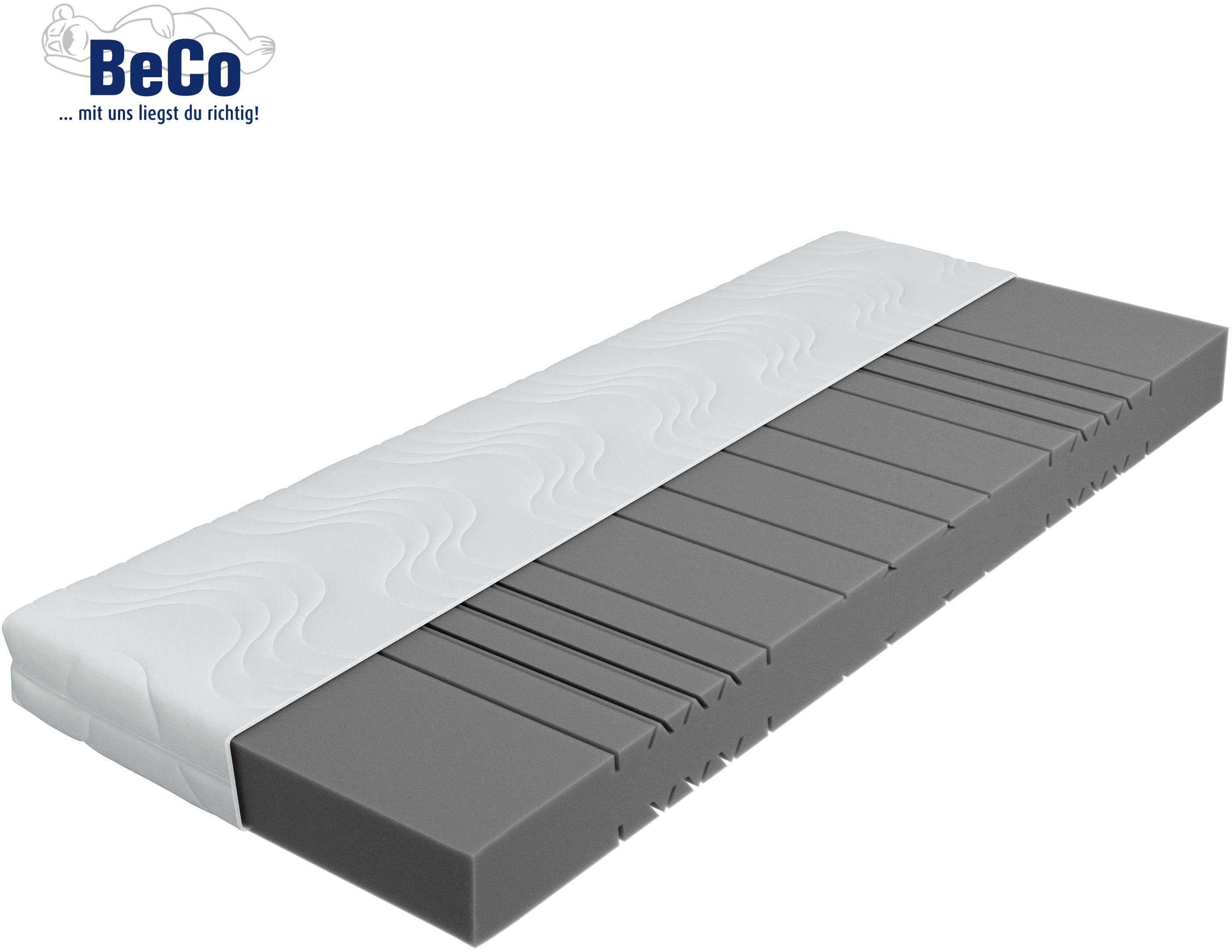Komfortschaummatratze BECO "Marissa, 7 Zonen Matratze 90x200, 140x200 cm & weitere Größen", weiß, B:140cm H:18cm L:200cm, Bezug: 100% Polyester, Matratzen, Komfortschaummatratze, ergonomischer Schlaf, getestet in 90x200, H3, Ausgabe 10/2025