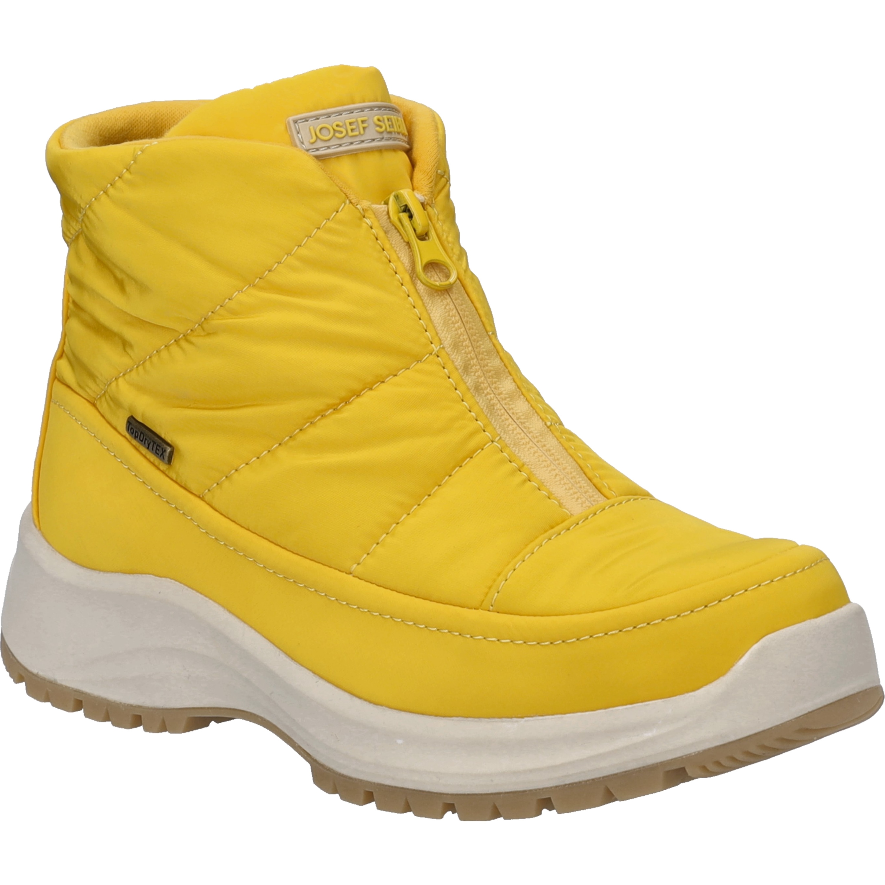 Stiefelette JOSEF SEIBEL "Colorado 55, safran", Damen, Gr. 42, gelb (safran), Obermaterial: 100% Textilmaterial TEXMAT., Schuhe Stiefelette