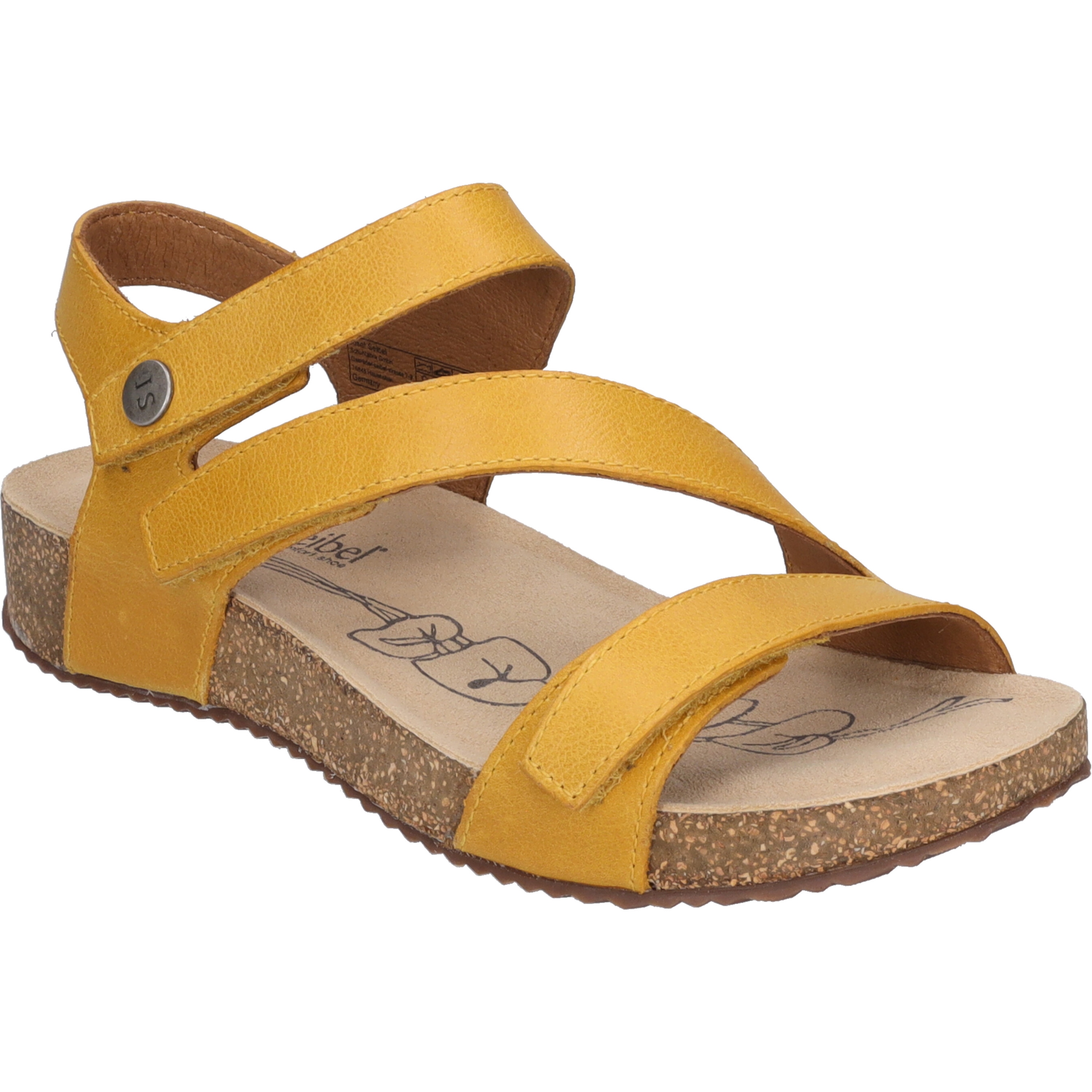 Sandale JOSEF SEIBEL "Tonga 25, gelb", Damen, Gr. 41, gelb, Obermaterial: 100% Rindsleder Leather cow., Schuhe Sandale