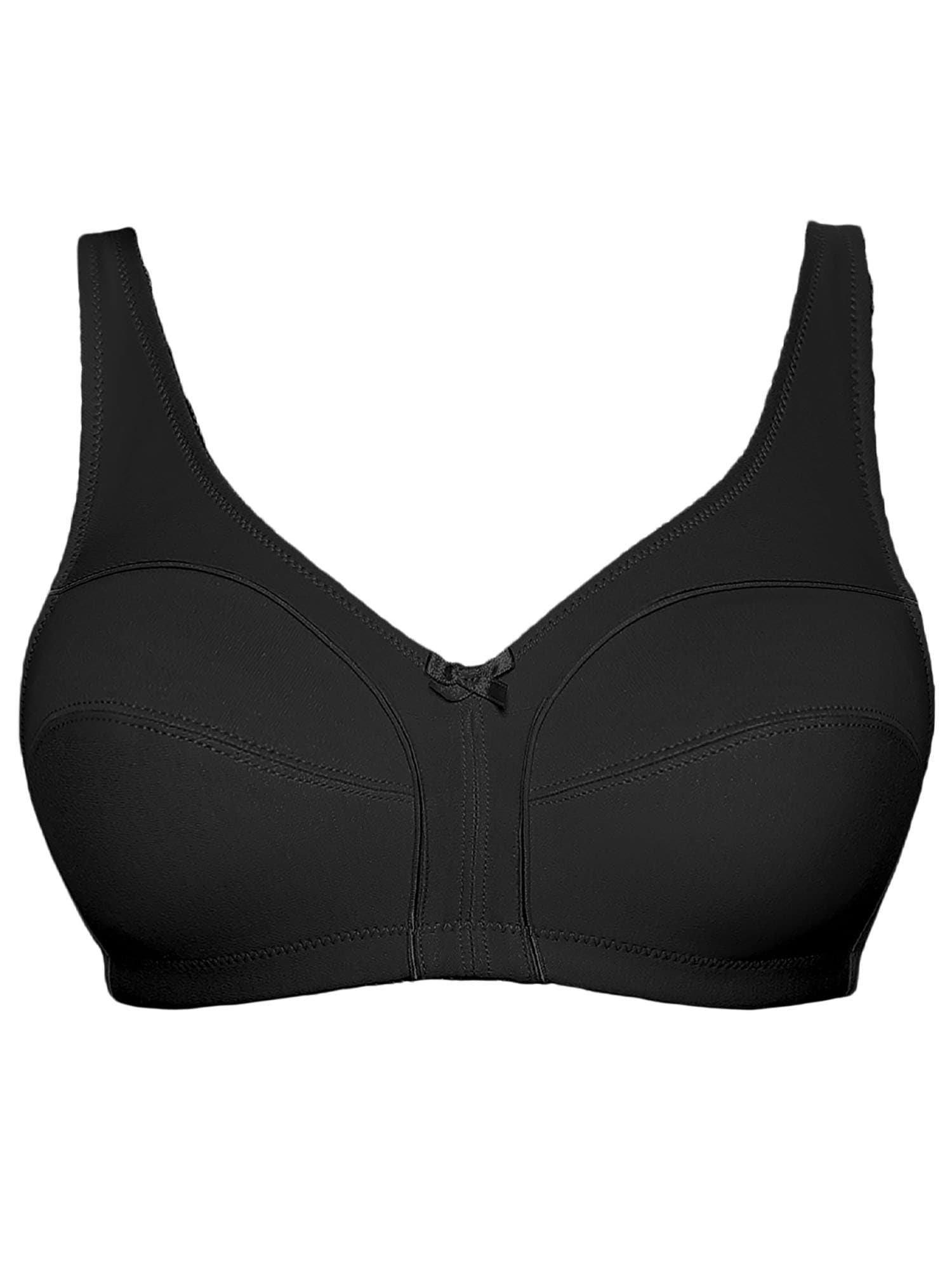 Soft-BH VIANIA "Baumwoll Soft BH Basic", Damen, Gr. 95, Cup E, schwarz, Obermaterial: 100% Baumwolle CO., BHs Soft-BH Image