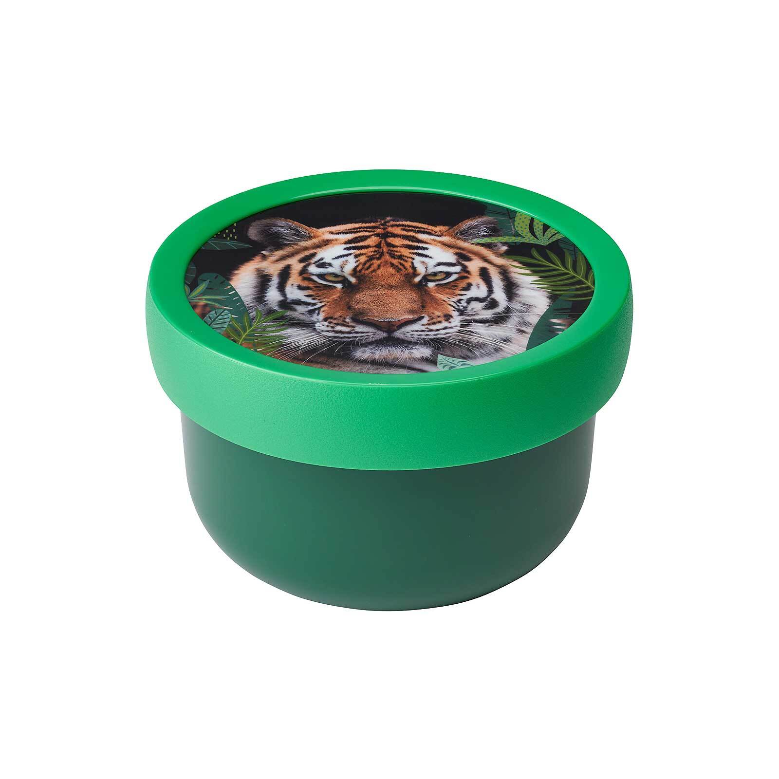 Lunchbox MEPAL "Fruchtbox mit Gabel Campus 300 ml", bunt (wild tiger), Lebensmittelaufbewahrungsbehälter, Lunchbox Image