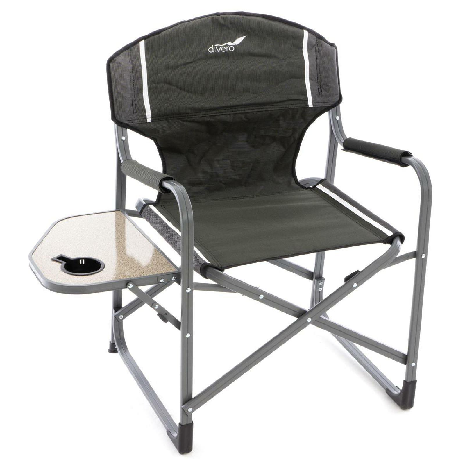 Gartenstuhl VCM "Angler Liegestuhl Campingstuhl", schwarz, Obermaterial: 100% Metall MT., Stühle, Gartenstuhl