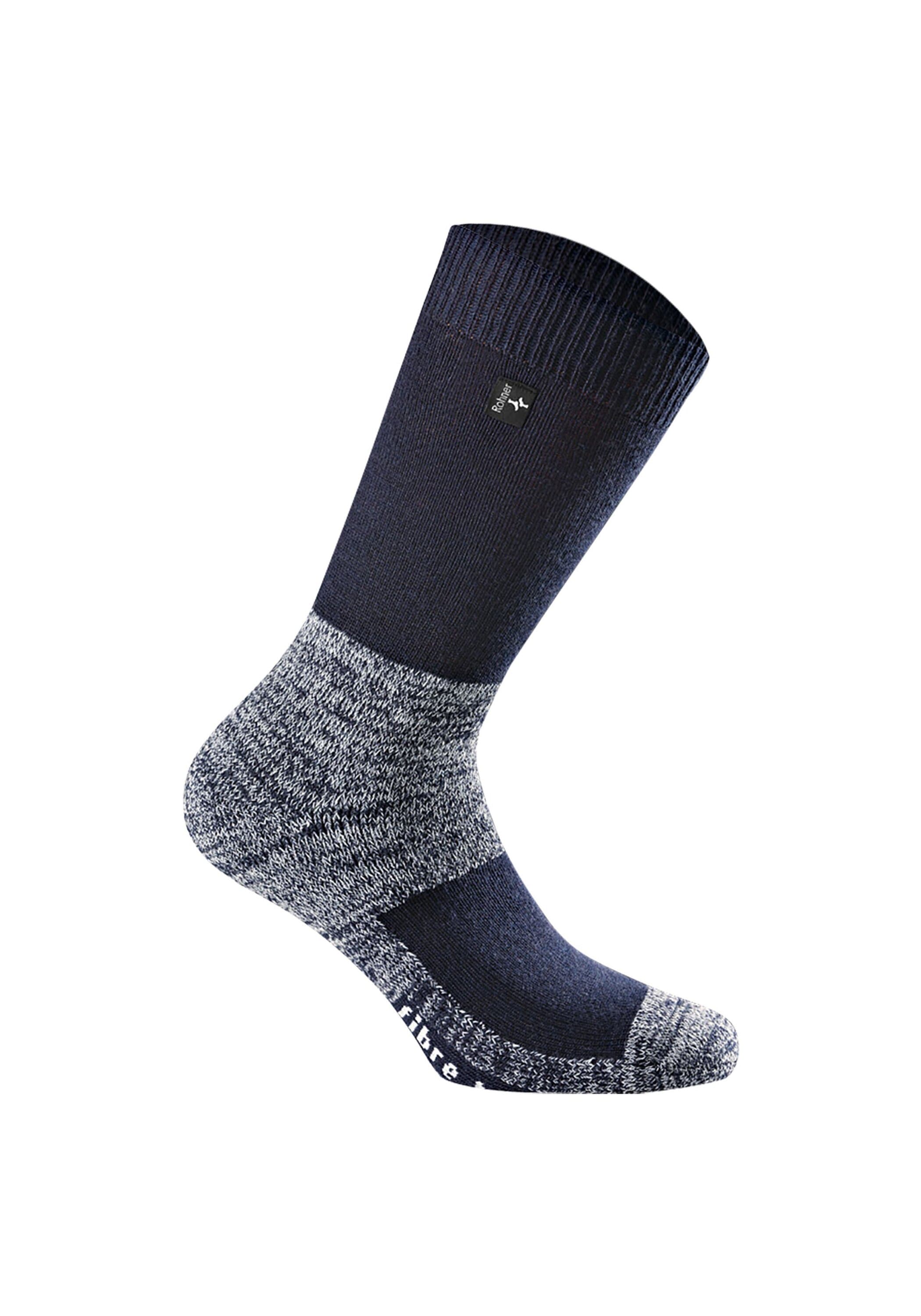 Kurzsocken ROHNER SOCKS "Socken 1er Pack", Herren, Gr. 44-46, blau, Obermaterial: 40% Wolle mw. 39% Polyamid PA. 15% Polyester PES. 4% Polypropylen PP. 2% Elasthan EL., Socken Image