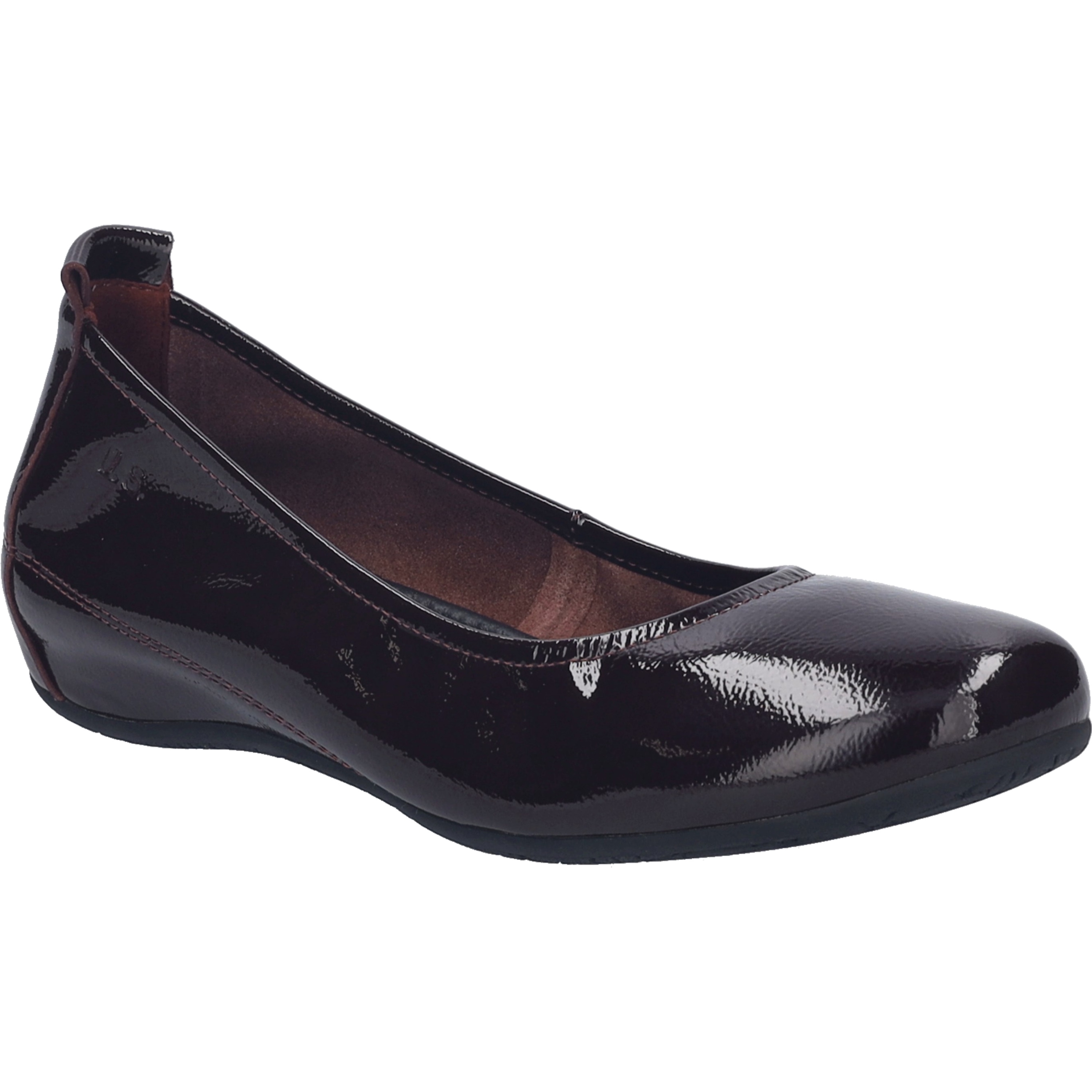 Ballerina JOSEF SEIBEL "Florina 05, bordeaux", Damen, Gr. 39, rot (bordeaux), Obermaterial: 100% Rindsleder Leather cow., Schuhe Ballerina
