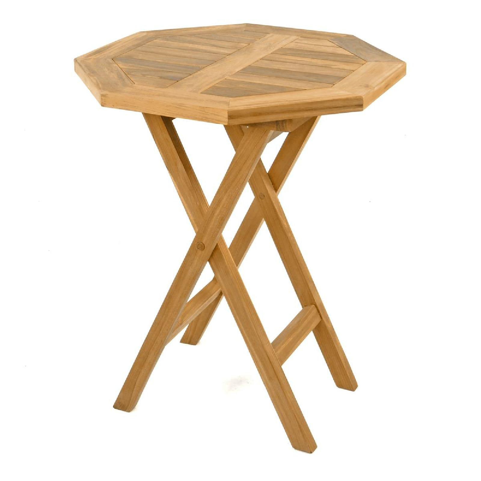 Gartentisch VCM "Balkontisch Gartentisch Beistelltisch Teakholz", braun, Tische, Gartentisch