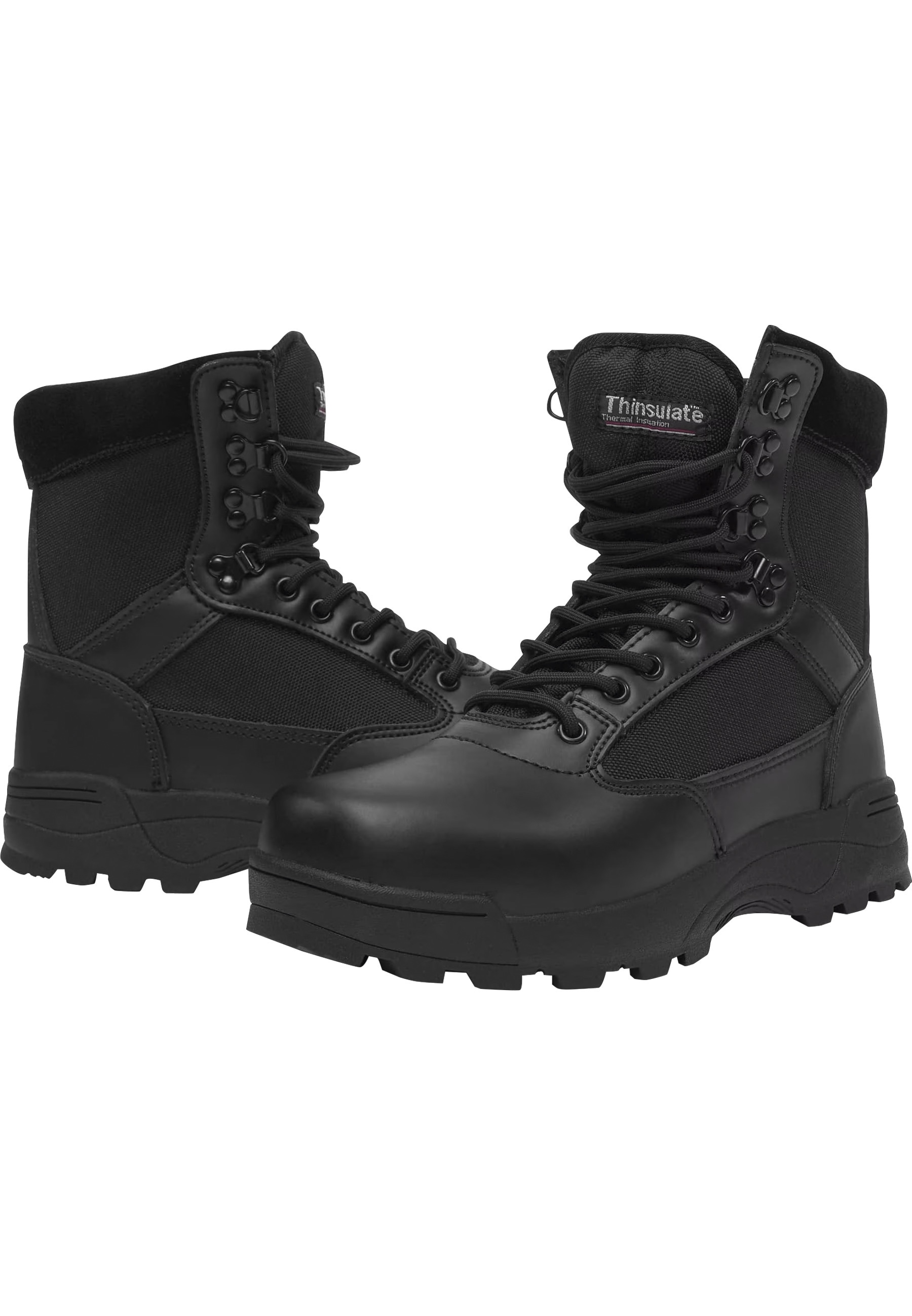 Stiefel BRANDIT "Brandit Accessoires Tactical Zipper Boots", Damen, Gr. 47, schwarz, unifarben, Schuhe Stiefel