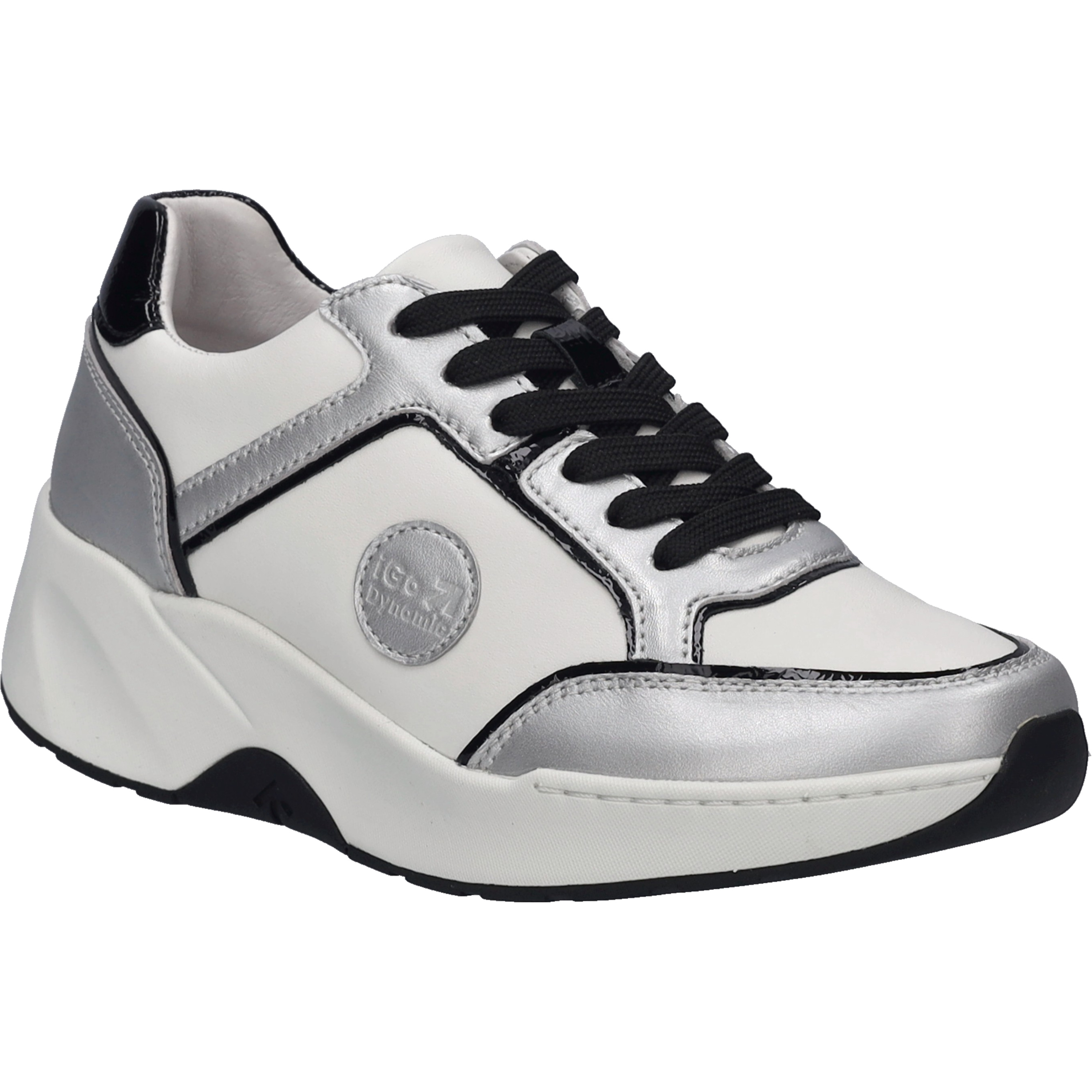 Sneaker JOSEF SEIBEL "Lissi 12, silber-multi", Damen, Gr. 38, silber (silber, multi), Obermaterial: 100% Rindsleder Leather cow., Schuhe Sneaker