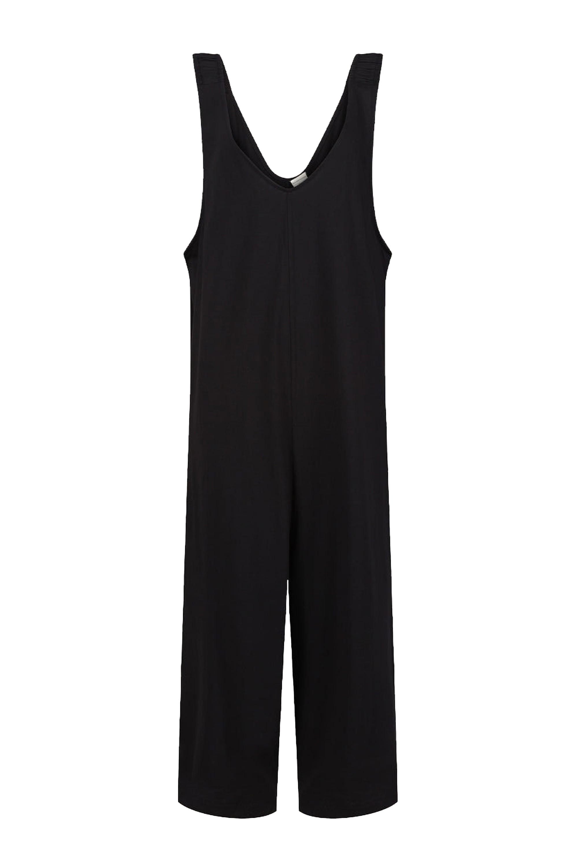 Jumpsuit TURTLEDOVE LONDON "Grace Jumpsuit Damen", Damen, Gr. M, Normalgrößen, schwarz, 100% Baumwolle, normal, V-Ausschnitt, Overalls Jumpsuit