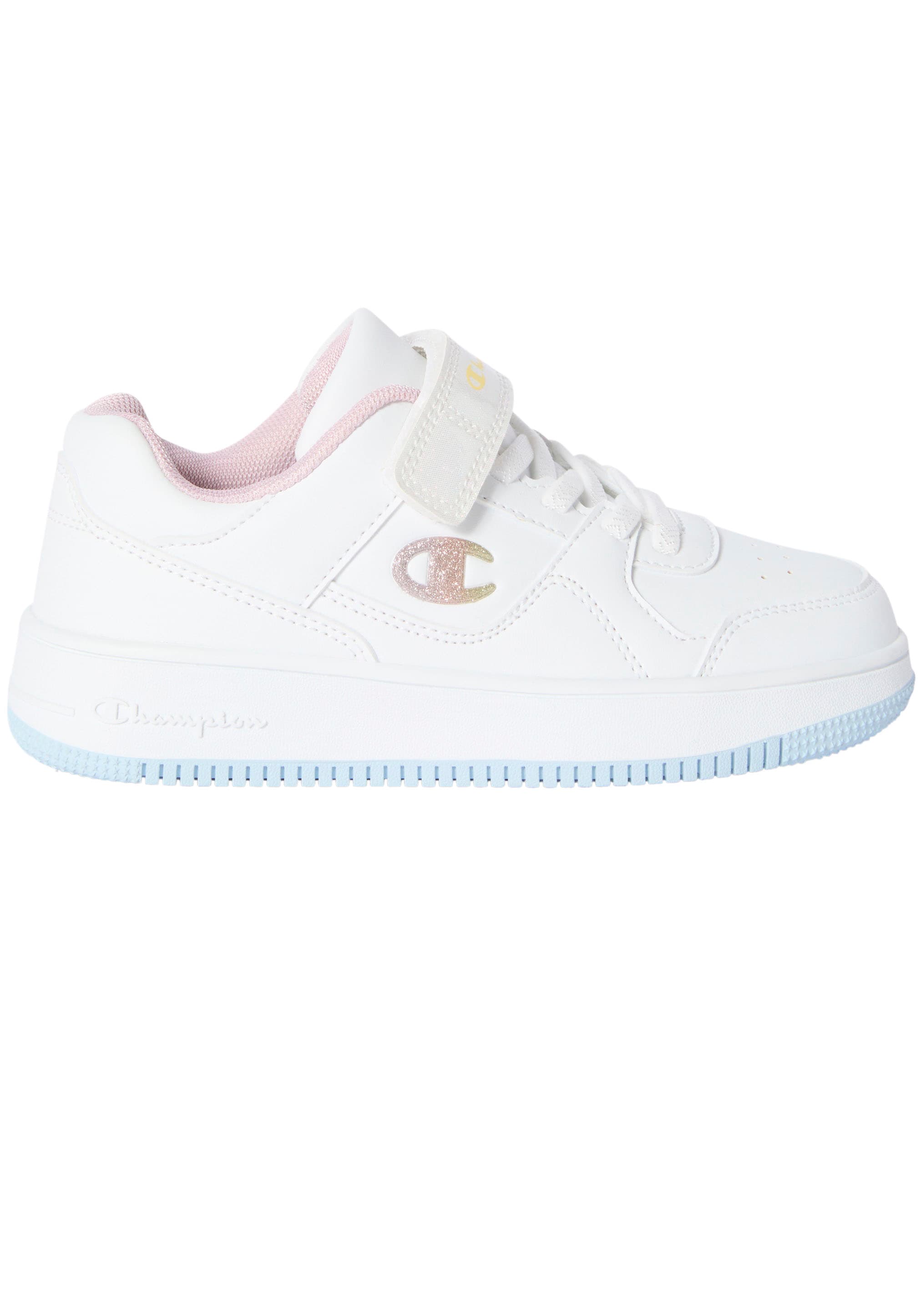 Sneaker CHAMPION "RD18 LOW G PS", Damen, Gr. 33,5, wht, ilb, vti, Synthetik, Schuhe Sneaker