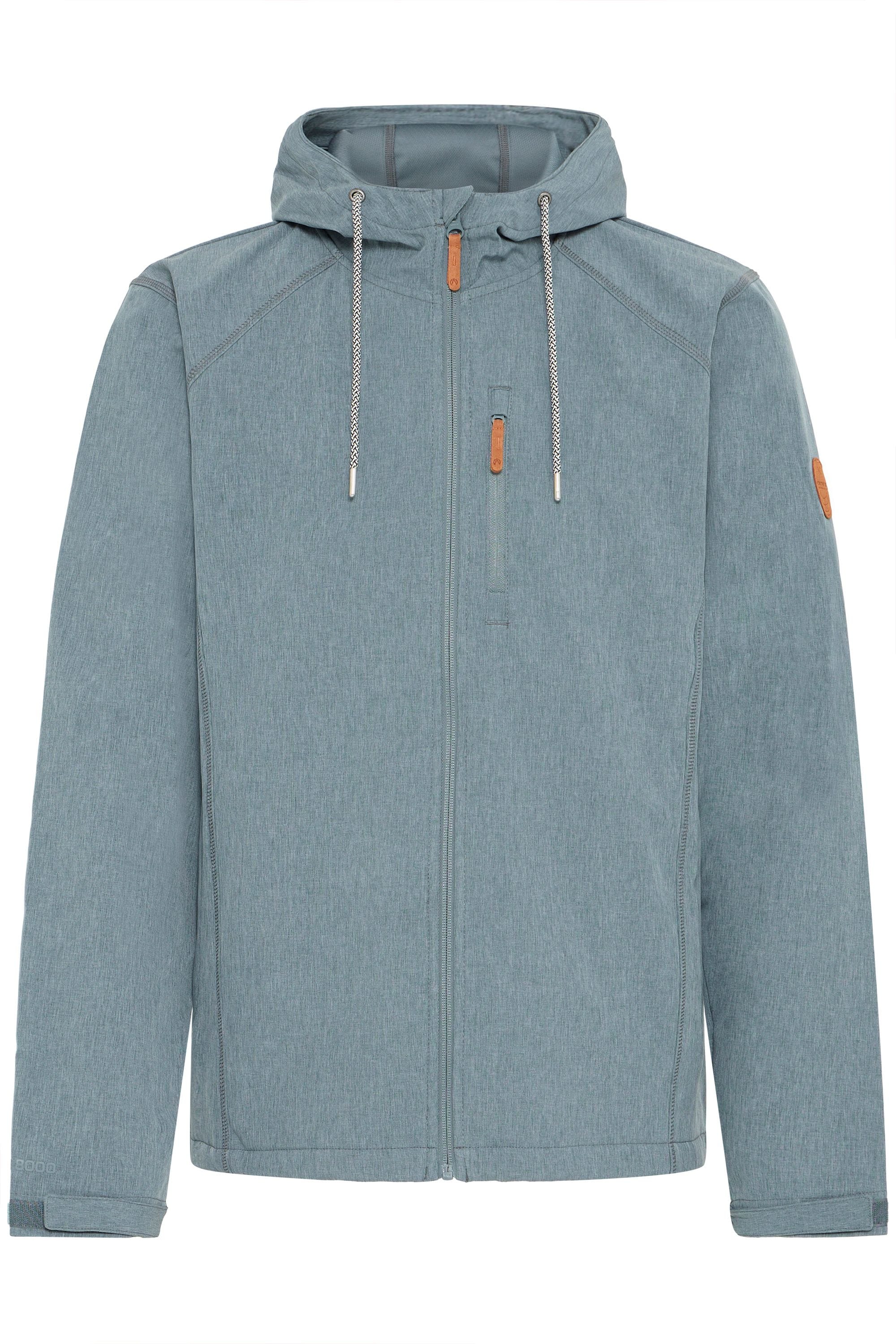 Softshelljacke NORTH BEND "Softshelljacke NBThore M Softshell W-PRO 8000", Herren, Gr. M, blau (midnight navy), Obermaterial: 96% Polyester PES. 4% Elasthan EL., Jacken Softshelljacke