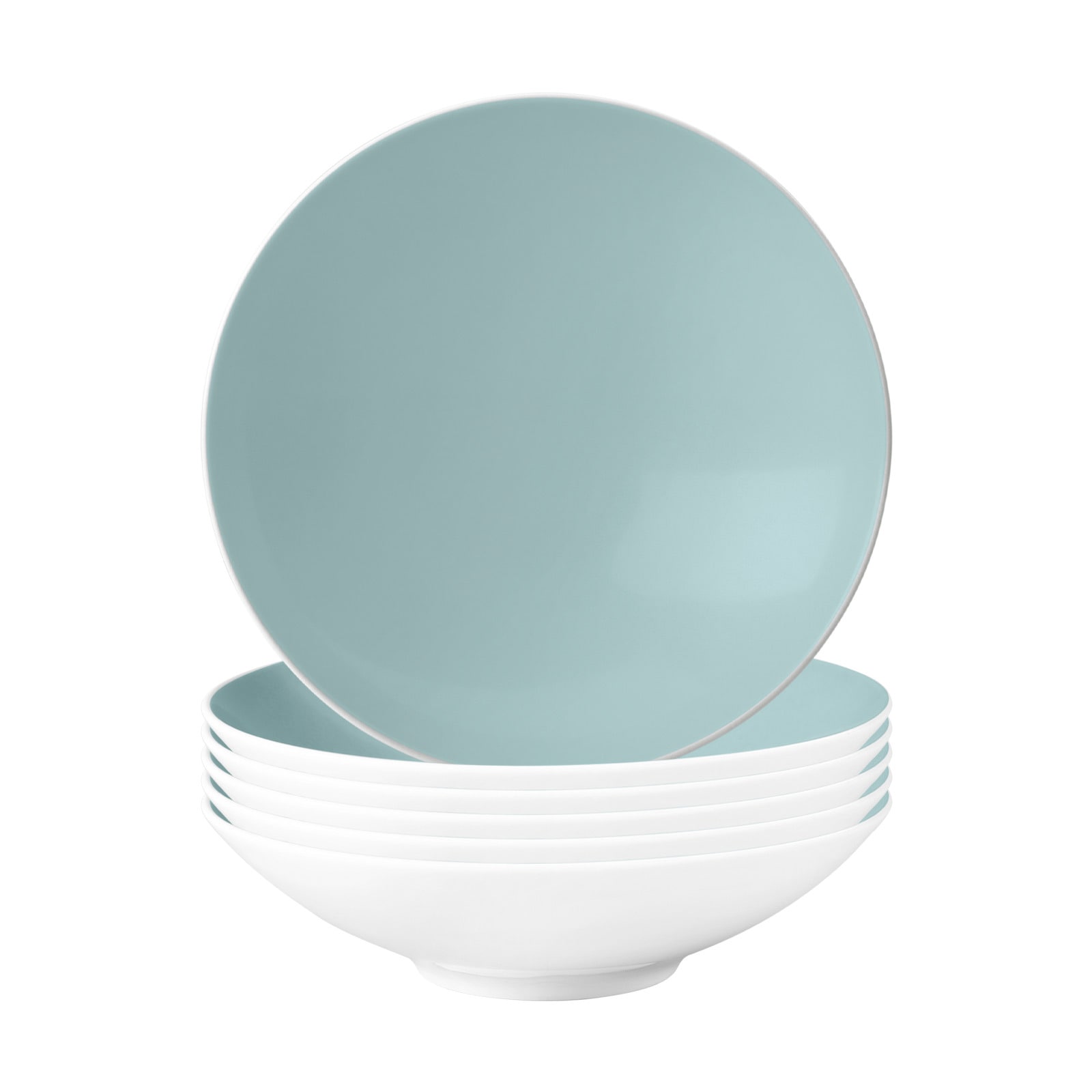 Suppenteller SELTMANN WEIDEN "Suppenteller Life Fashion ø 20 cm 6er Set", grün (grün chic), L:20cm, Speiseteller