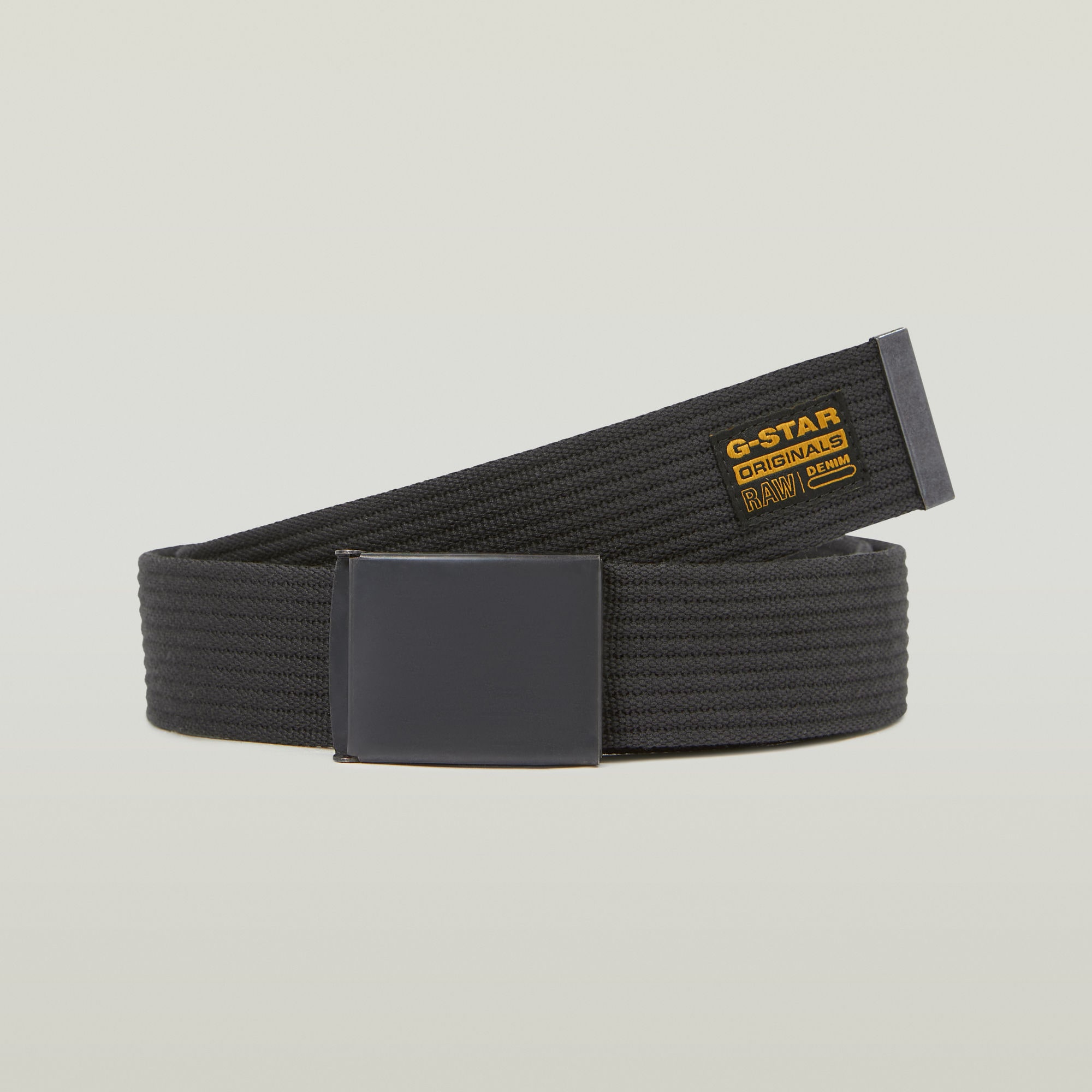 Koppelgürtel G-STAR "Webbing Belt", Herren, schwarz metal, asfalt, Web, Kunstfaser, unifarben, Gürtel Koppelgürtel, mit Webband