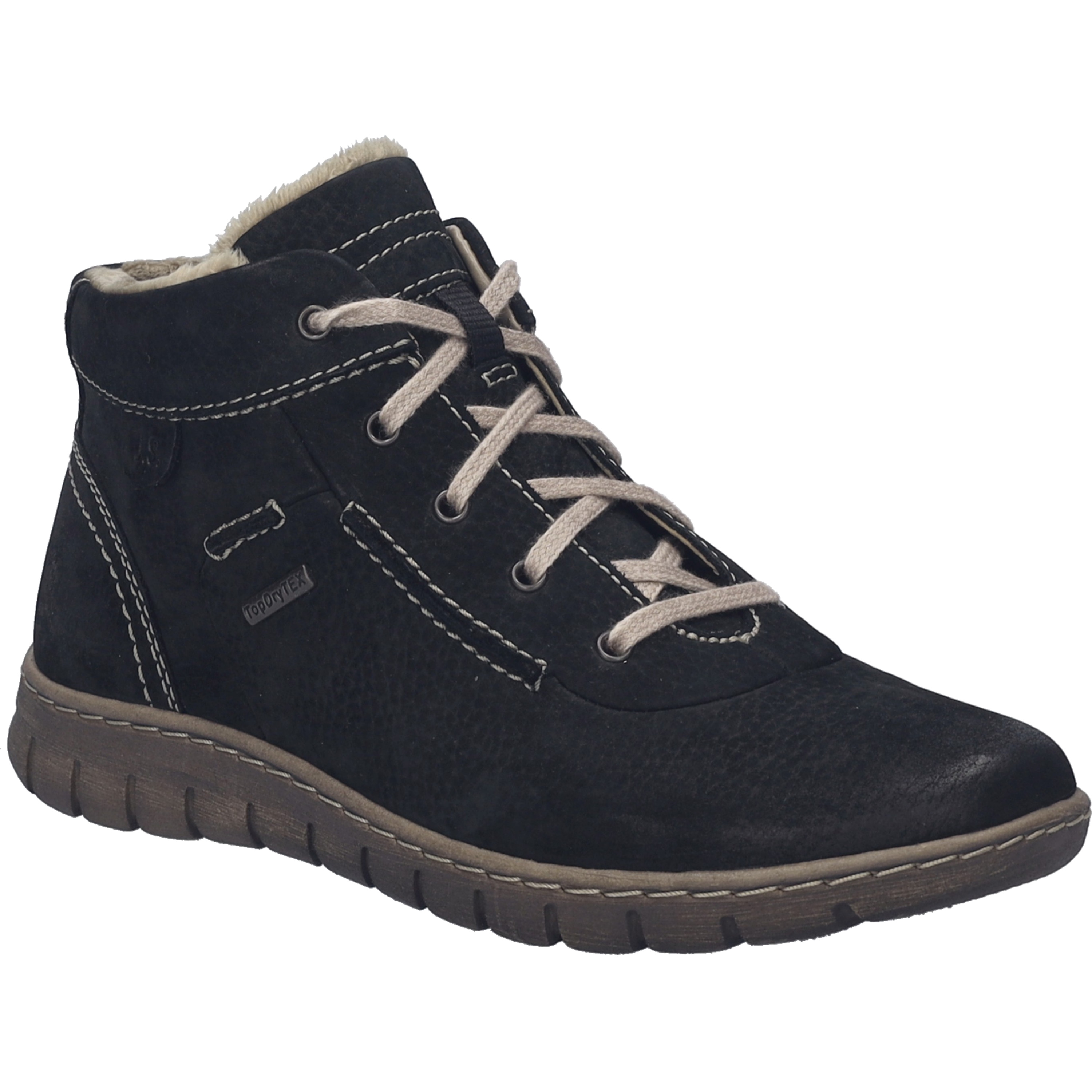 Stiefelette JOSEF SEIBEL "Steffi 53, schwarz-kombi", Damen, Gr. 37, schwarz (schwarz, kombi), Obermaterial: 100% Rindsleder Leather cow., Schuhe Stiefelette