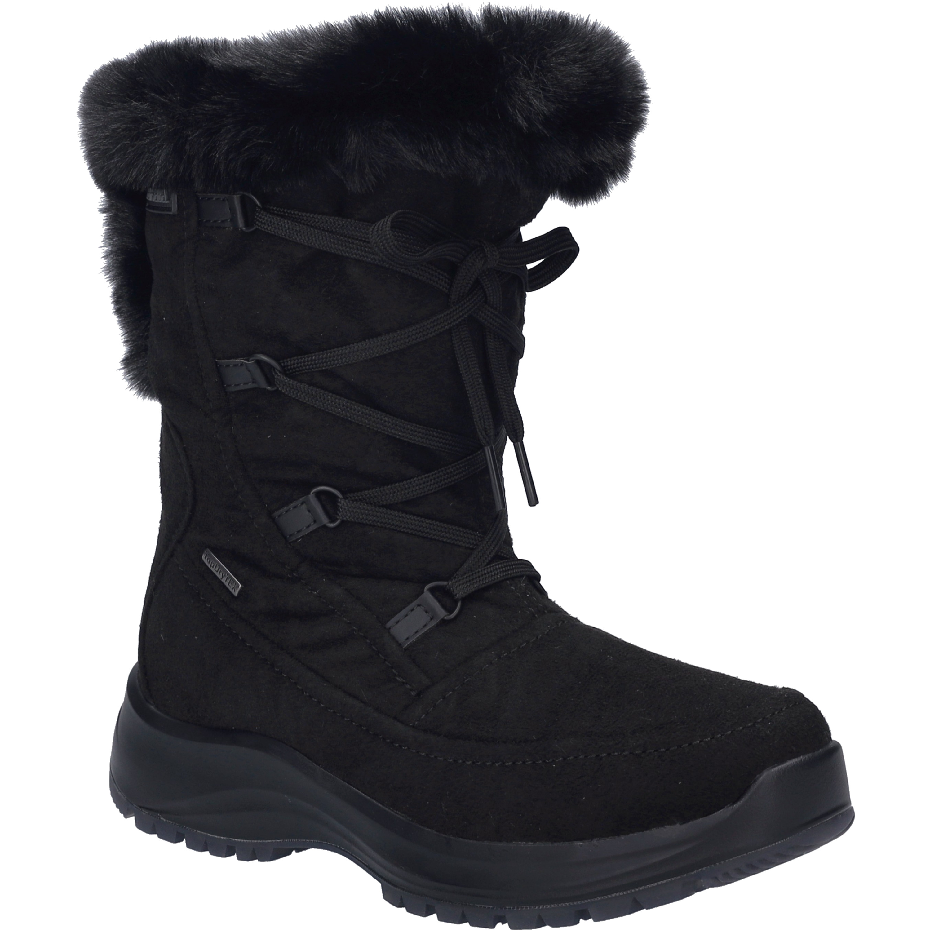Stiefel JOSEF SEIBEL "Colorado 52, schwarz", Damen, Gr. 39, schwarz, Obermaterial: 100% Textilmaterial TEXMAT., Schuhe Stiefel