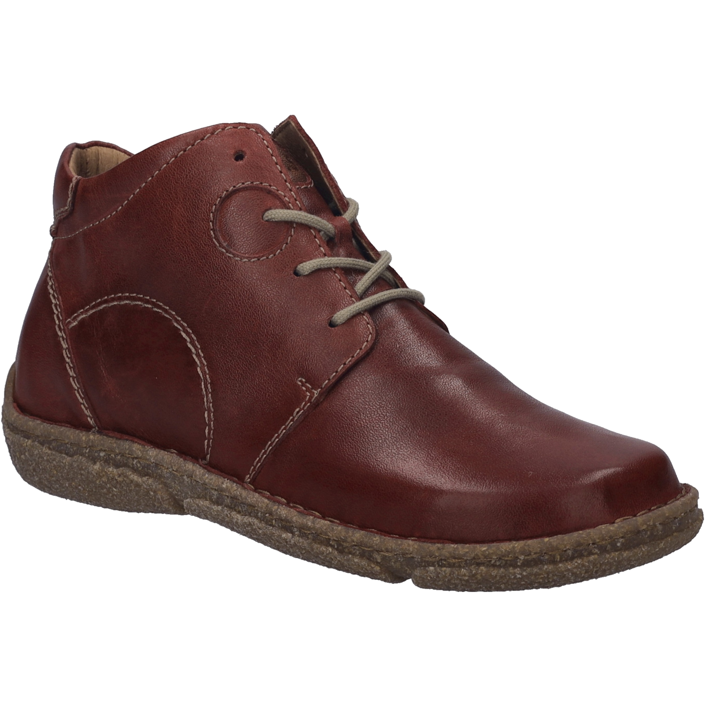 Stiefelette JOSEF SEIBEL "Neele 46, bordeaux", Damen, Gr. 41, rot (bordeaux), Obermaterial: 100% Rindsleder Leather cow., Schuhe Stiefelette