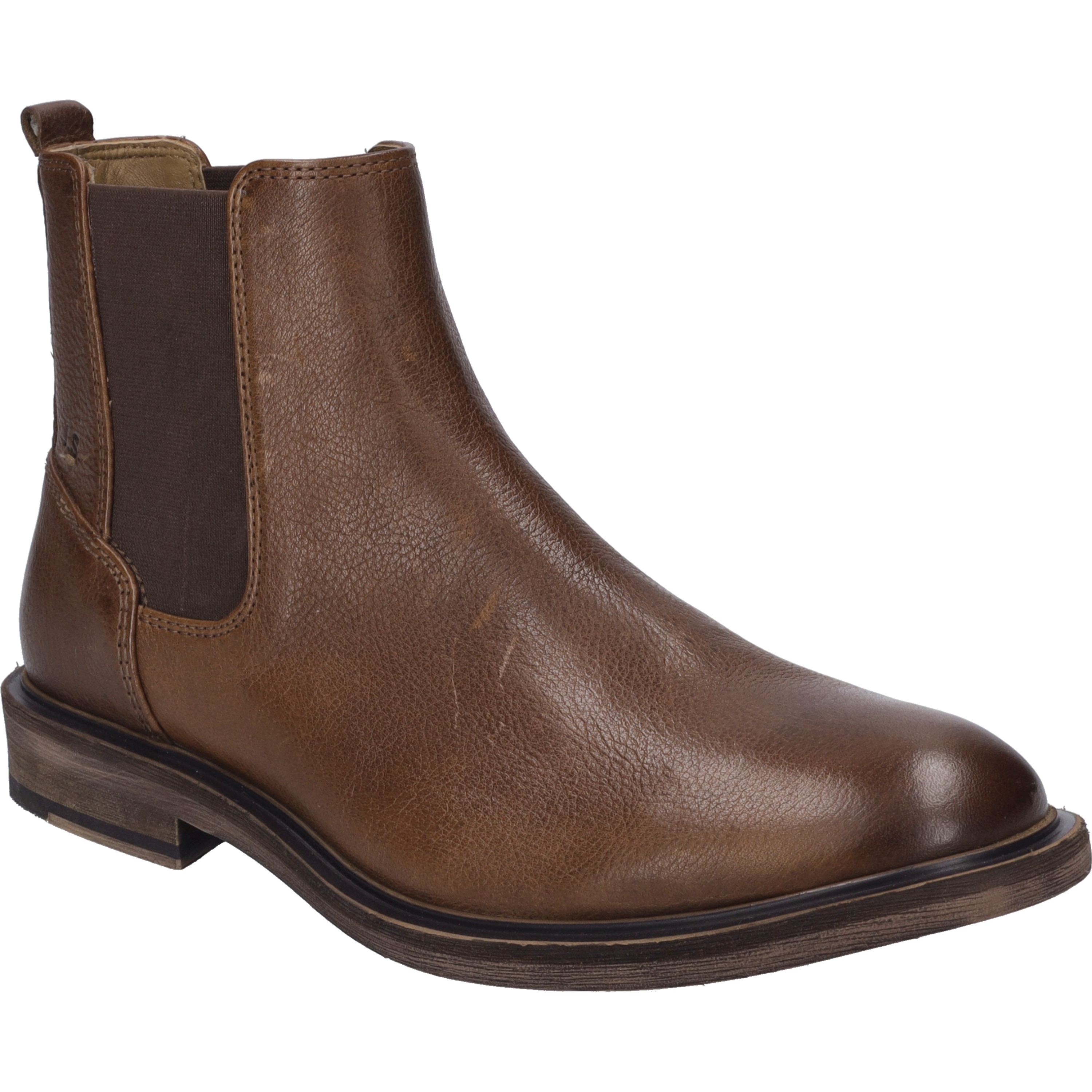 Stiefelette JOSEF SEIBEL "Bradley 03, cognac", Herren, Gr. 46, braun (cognac), Obermaterial: 100% Rindsleder Leather cow., Schuhe Stiefelette