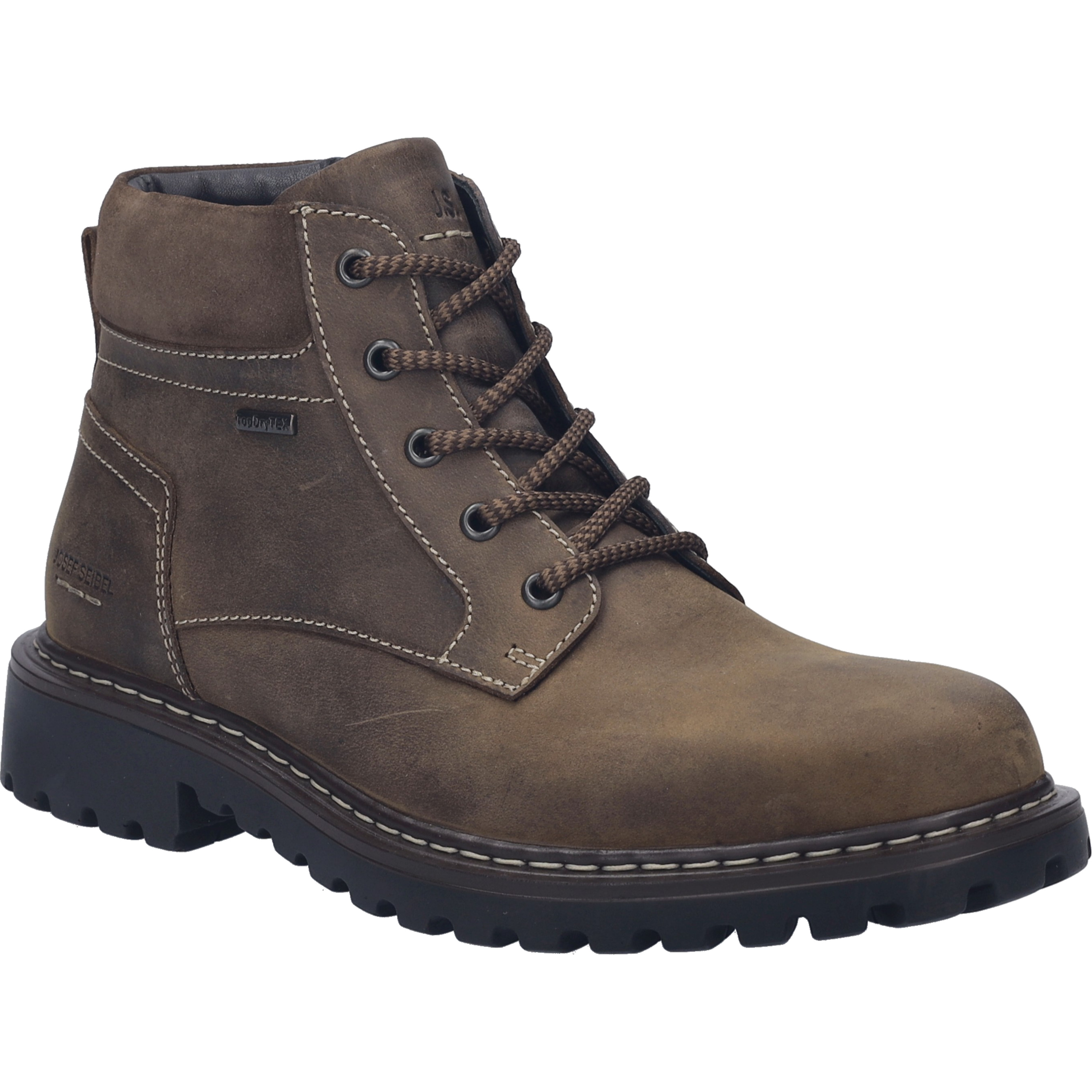 Stiefelette JOSEF SEIBEL "Chance 66, brasil", Herren, Gr. 46, braun (brasil), Obermaterial: 100% Rindsleder Leather cow., Schuhe Stiefelette