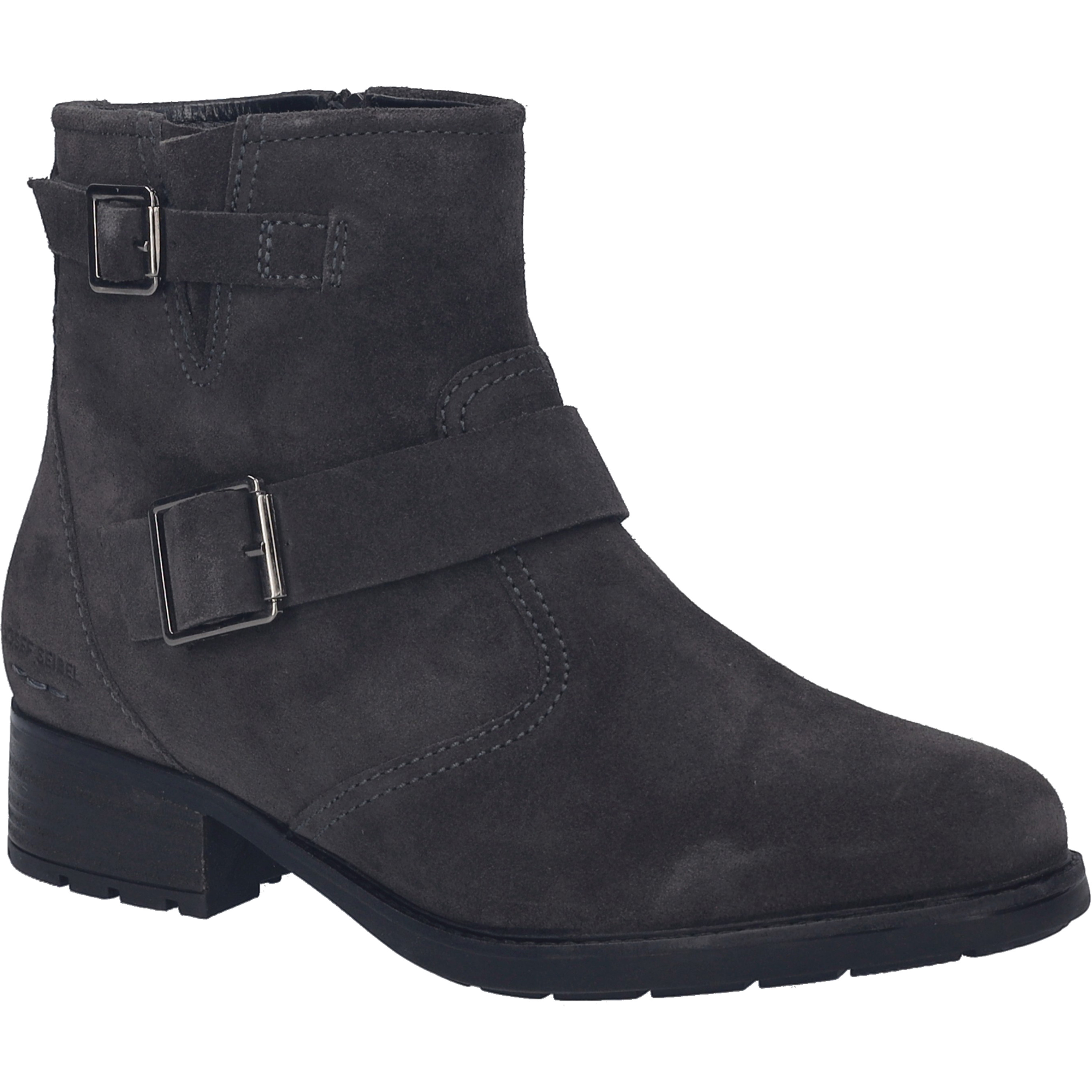 Stiefelette JOSEF SEIBEL "Kate 21, titan", Damen, Gr. 44, grau (titan), Obermaterial: 100% Rindsleder Leather cow., Schuhe Stiefelette
